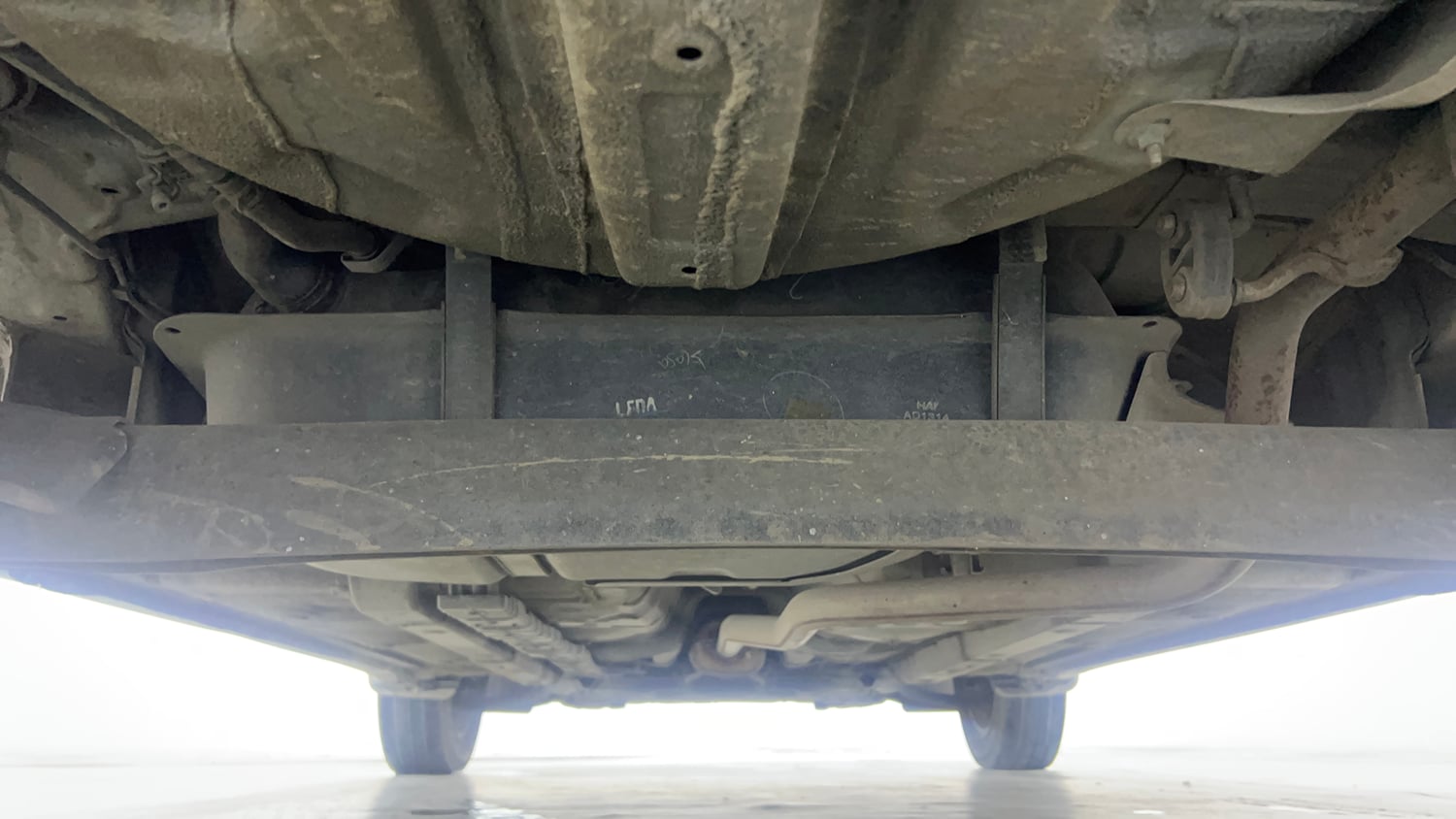 Used 2016 Hyundai Grand i10 Asta AT 1.2 Kappa VTVT Petrol Automatic extra REAR UNDERBODY VIEW (TAKEN FROM REAR)