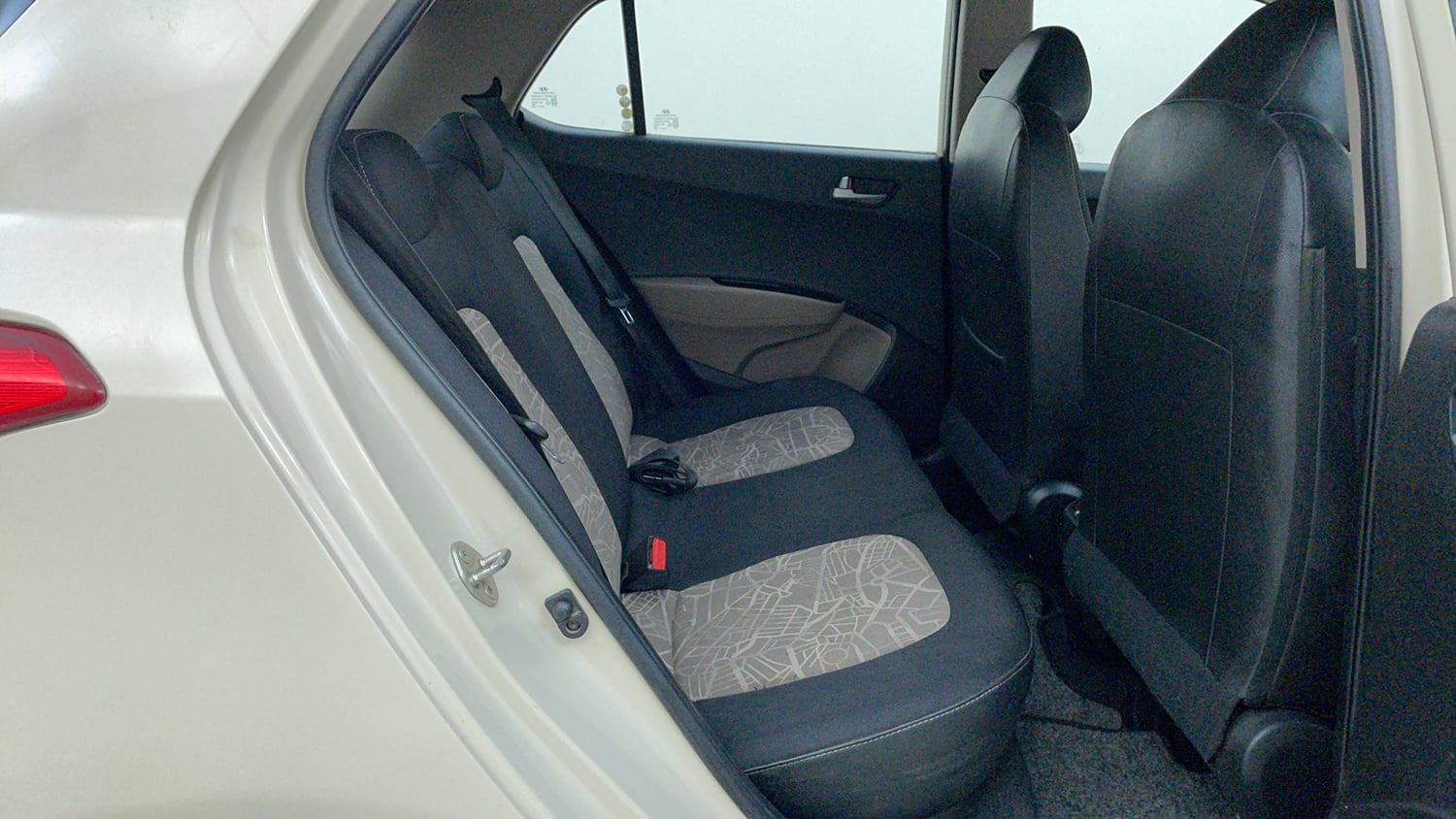 Used 2013 Hyundai Grand i10 Sportz 1.2 Kappa VTVT Petrol Manual interior RIGHT SIDE REAR DOOR CABIN VIEW
