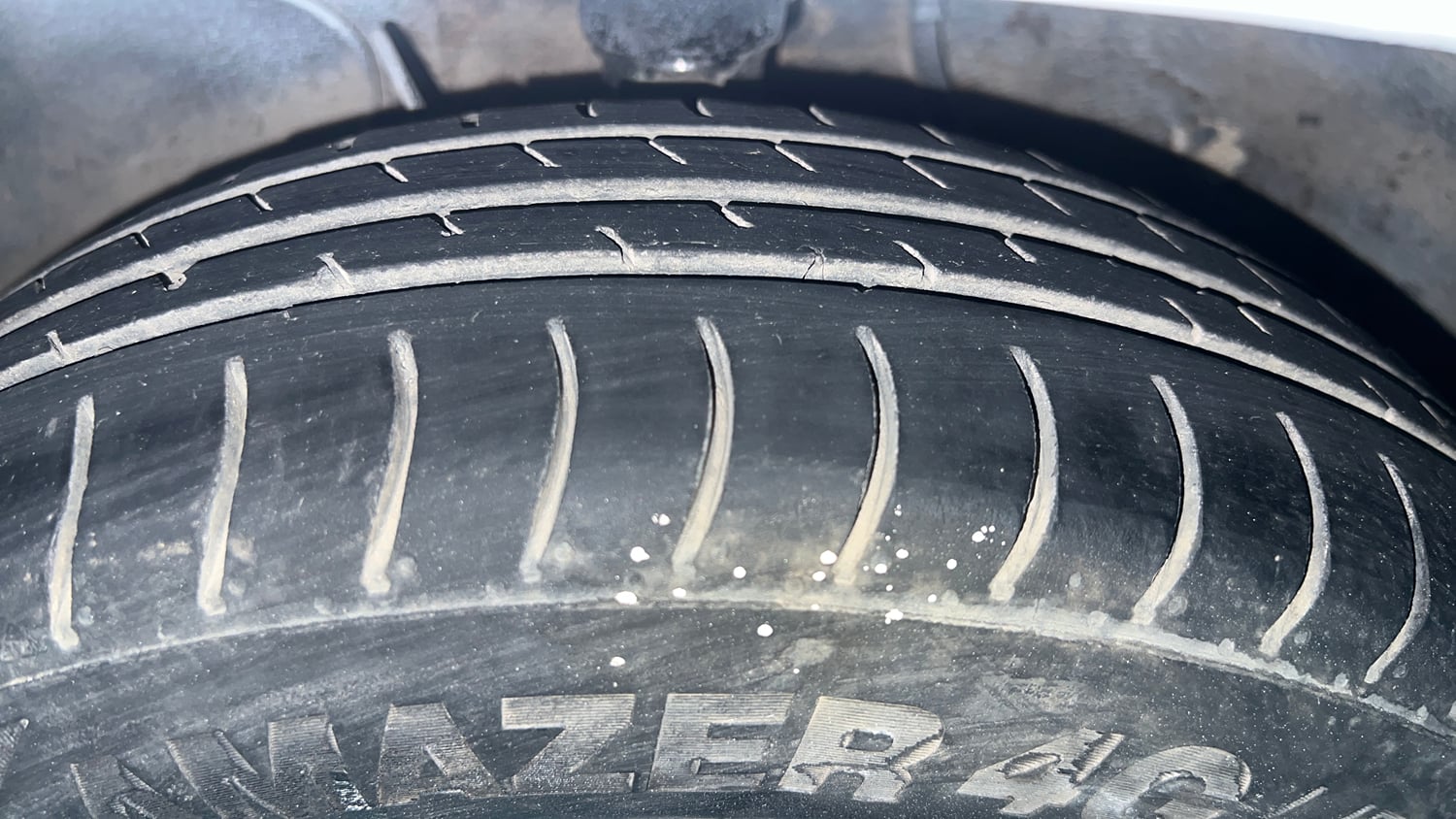 Used 2019 Maruti Suzuki Alto 800 LXi CNG Cng Manual tyres LEFT FRONT TYRE TREAD VIEW