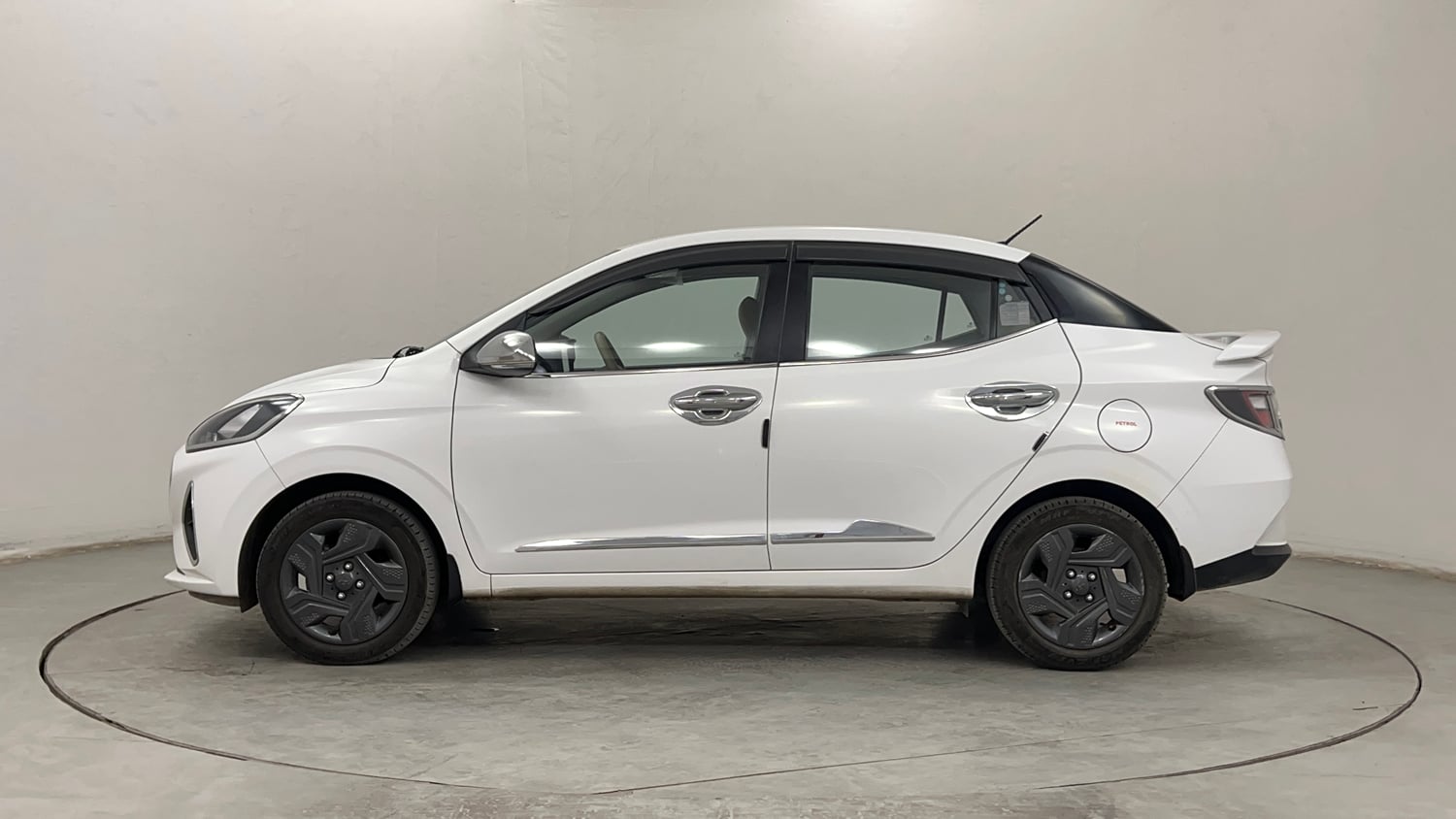 Used 2022 Hyundai Aura S 1.2 AMT Petrol Petrol Automatic exterior LEFT SIDE VIEW