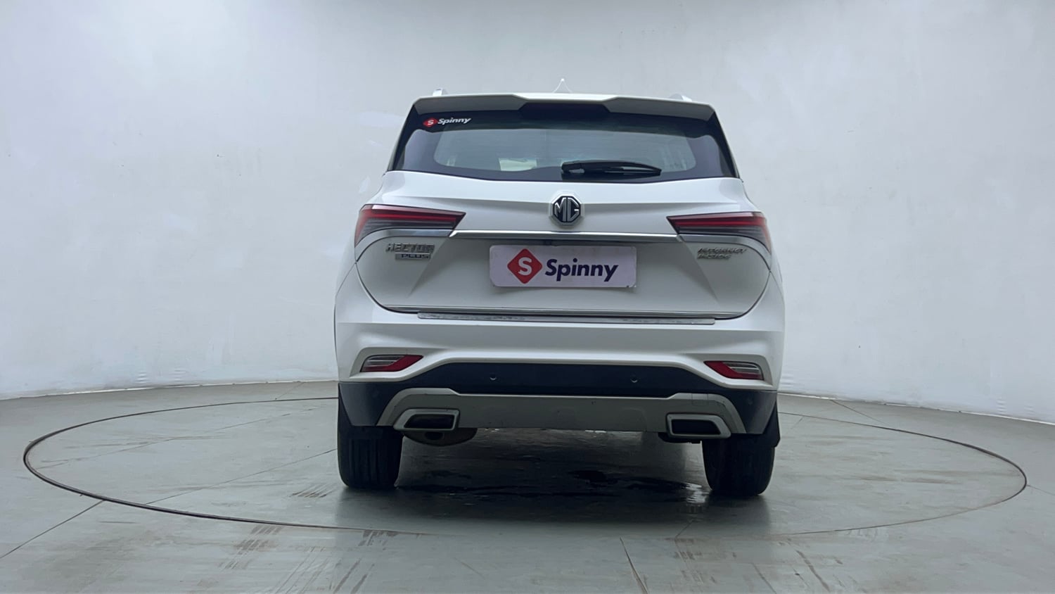 Used 2021 MG Motors Hector Plus Sharp 1.5 Petrol Turbo CVT 6-STR Petrol Automatic exterior BACK VIEW