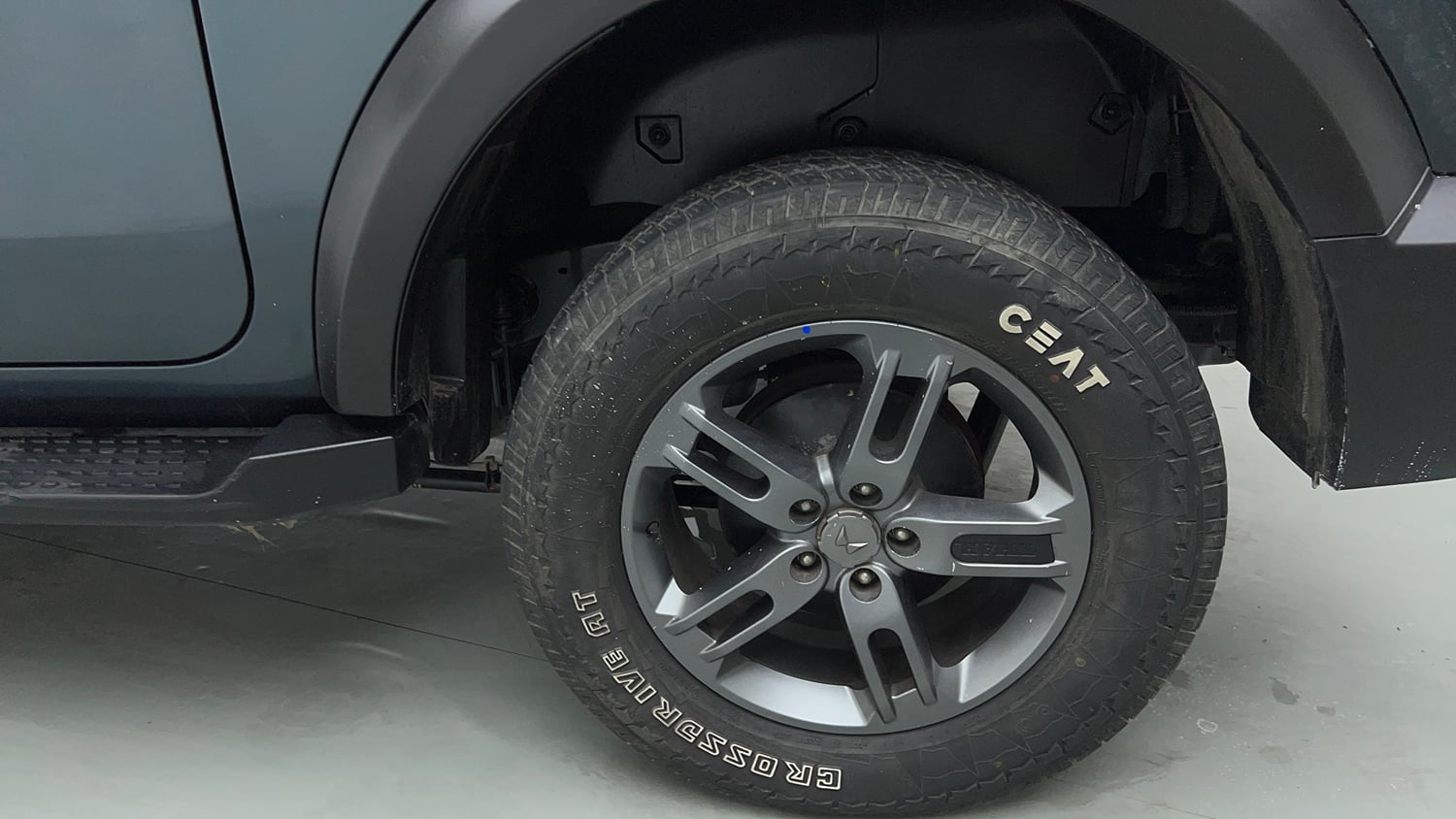 Used 2024 Mahindra Thar LX Hard Top Diesel MT 4WD Diesel Manual tyres LEFT REAR TYRE RIM VIEW