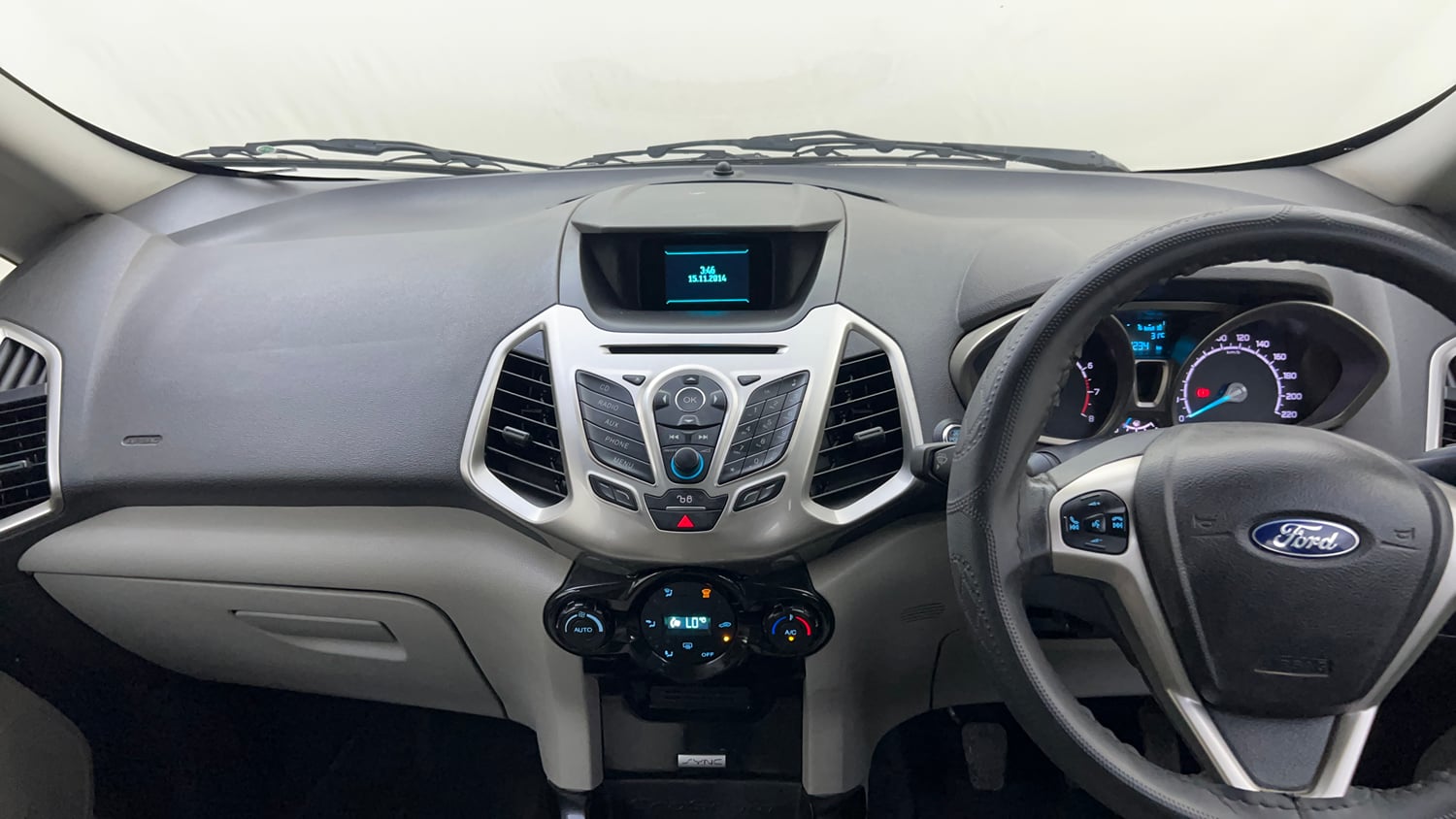 Used 2016 Ford EcoSport Titanium 1.5L Ti-VCT Petrol Manual interior MUSIC SYSTEM & AC CONTROL VIEW