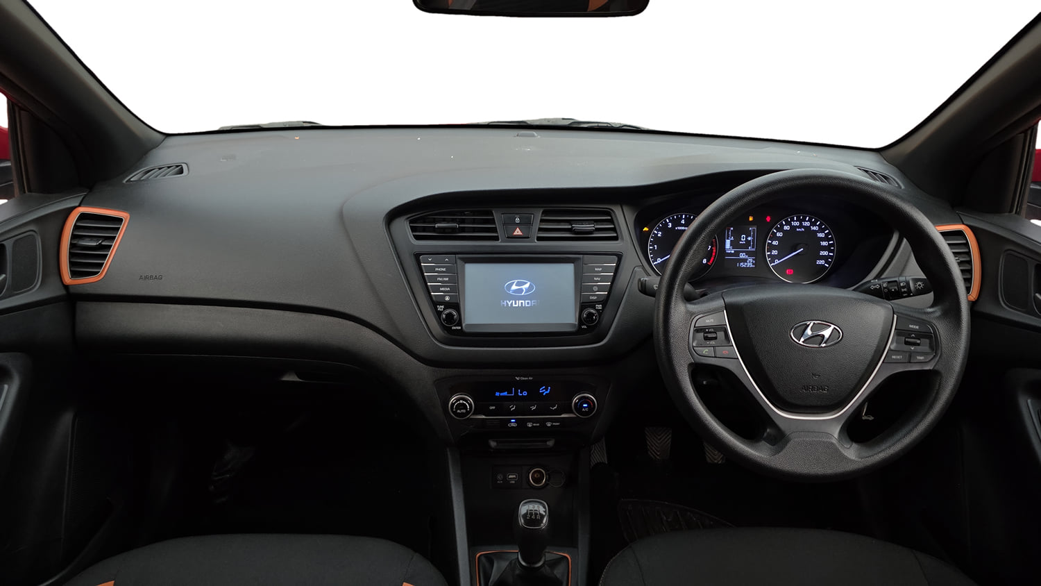 Used 2018 Hyundai Elite i20 Asta 1.2 Dual Tone Petrol Manual interior DASHBOARD VIEW