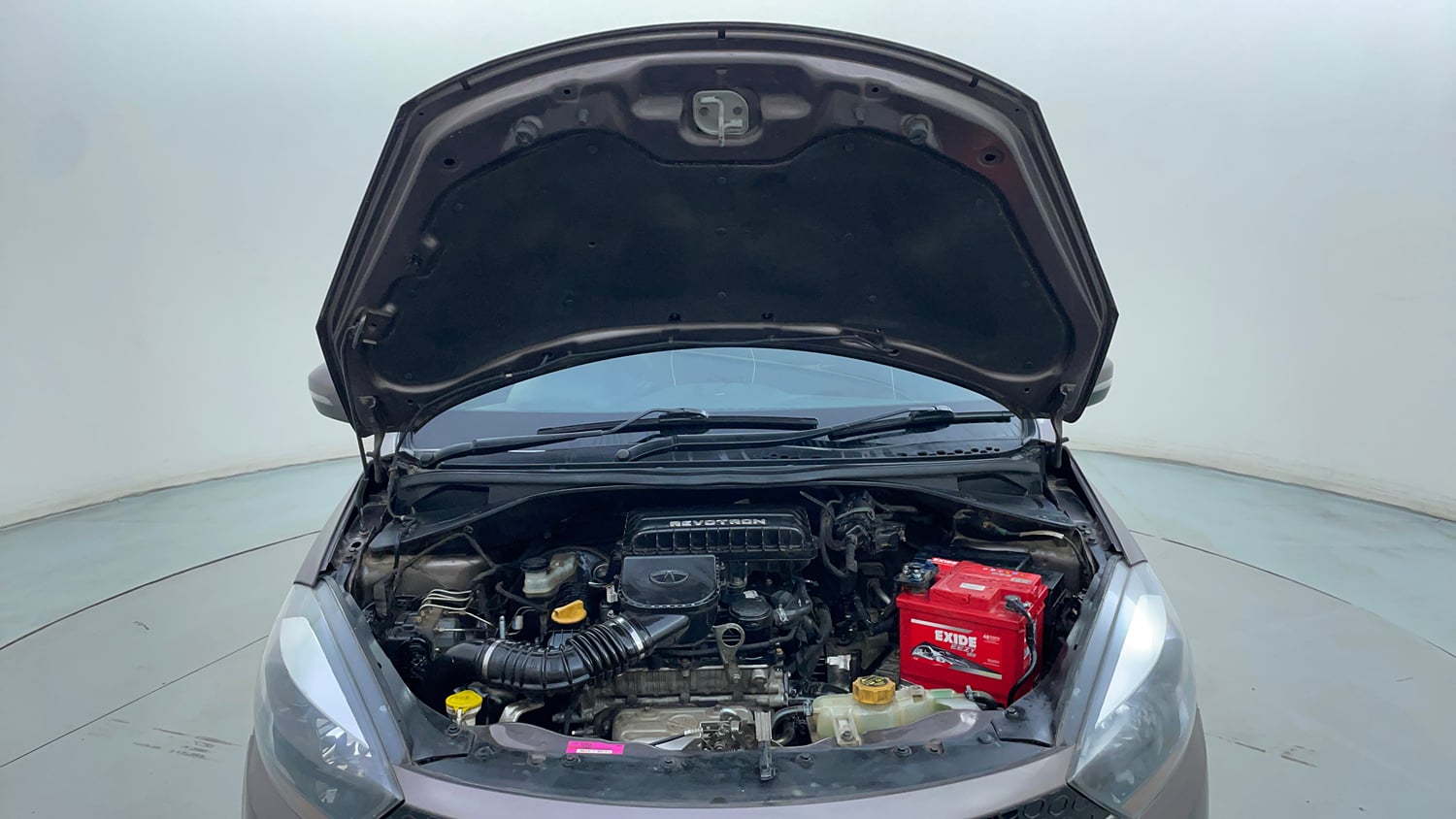 Used 2018 Tata Tigor Revotron XZA Petrol Automatic engine ENGINE & BONNET OPEN FRONT VIEW