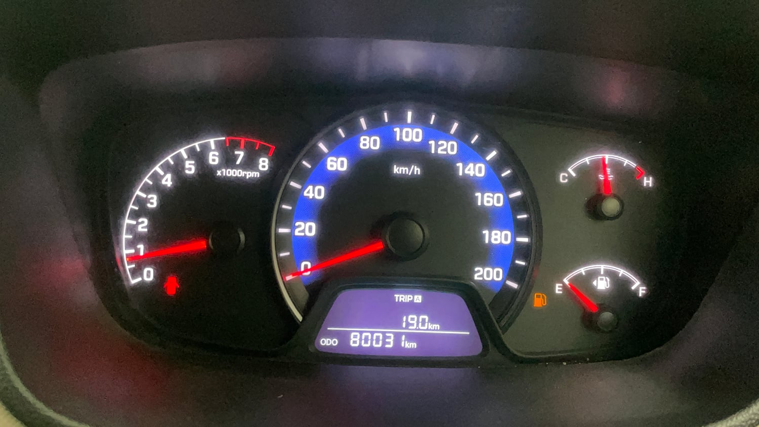 Used 2014 Hyundai Xcent S 1.2 (O) Petrol Manual interior CLUSTERMETER VIEW