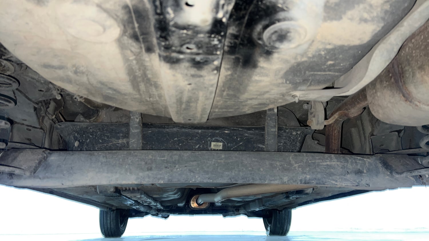 Used 2017 Hyundai Grand i10 Magna 1.2 Kappa VTVT Petrol Manual extra REAR UNDERBODY VIEW (TAKEN FROM REAR)