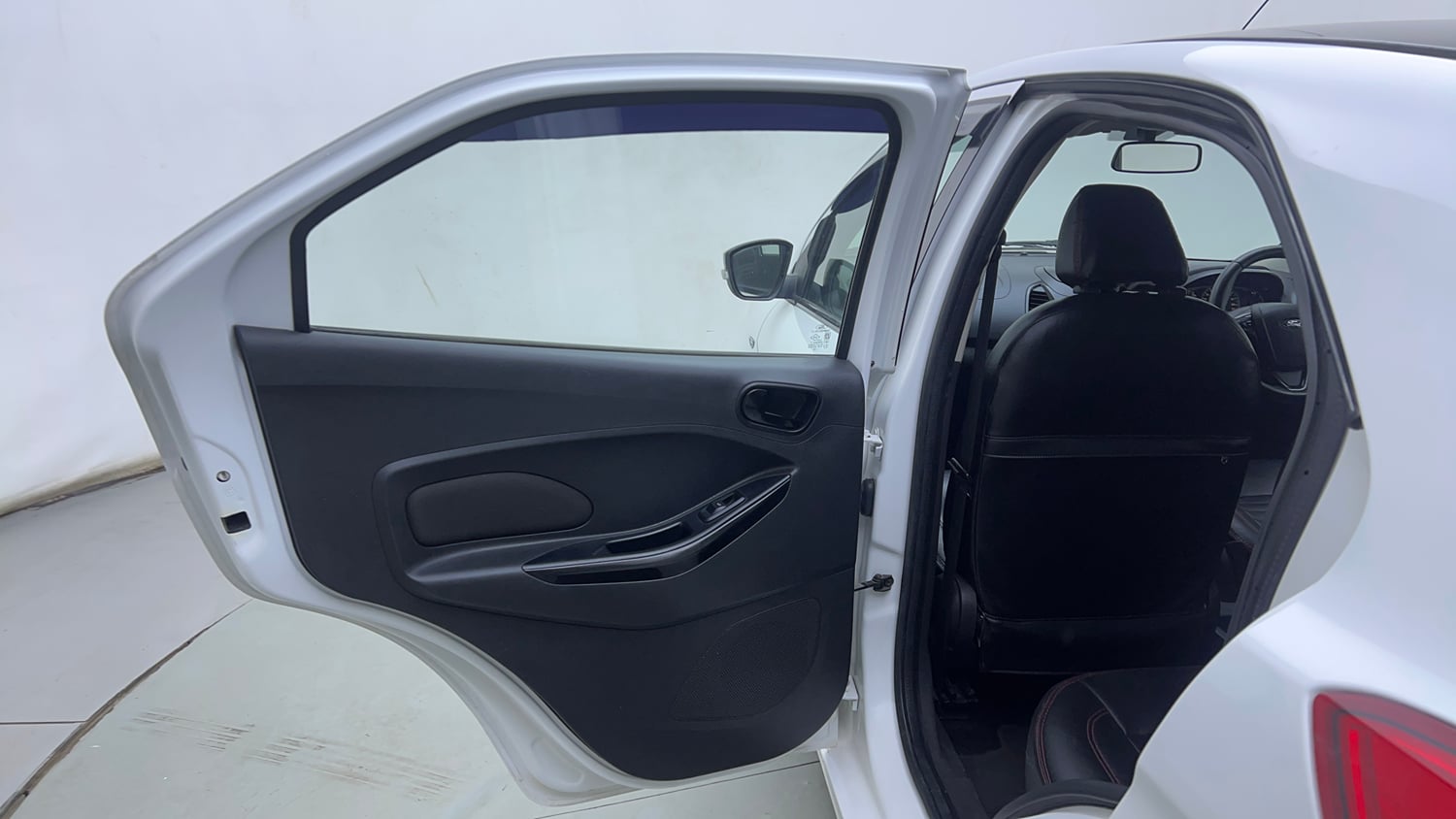 Used 2017 Ford Figo Titanium 1.2 Ti-VCT Petrol Manual interior LEFT REAR DOOR OPEN VIEW