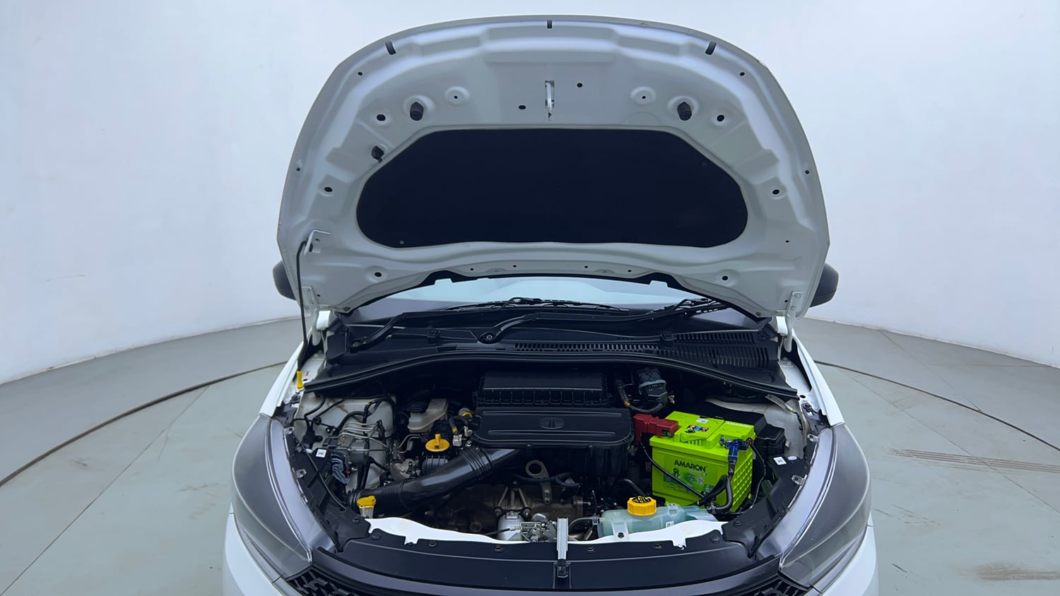 Used 2024 Tata Tigor XM Petrol Manual engine ENGINE & BONNET OPEN FRONT VIEW