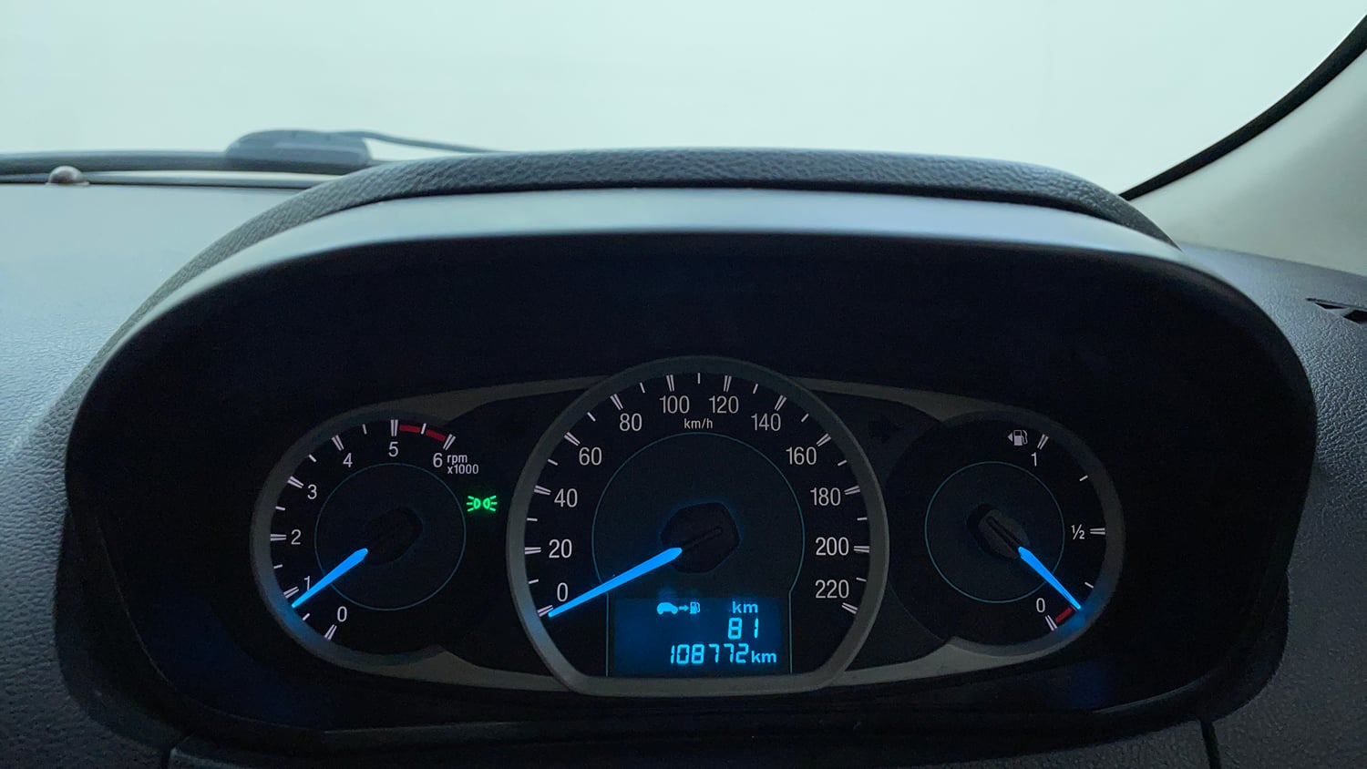 Used 2015 Ford Figo Titanium1.5 TDCi Diesel Manual interior CLUSTERMETER VIEW