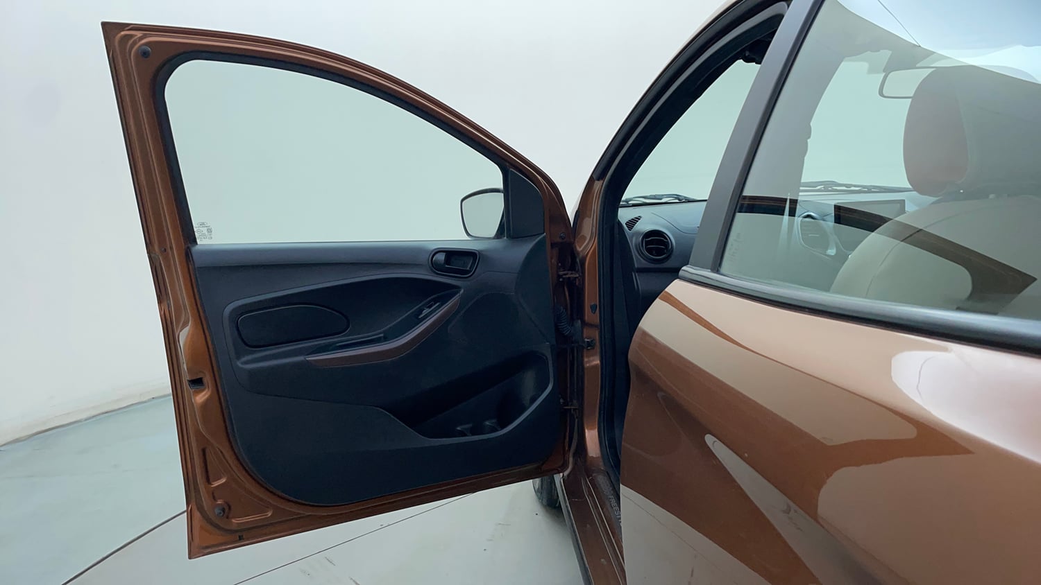 Used 2021 Ford Freestyle Titanium 1.2 Ti-VCT Petrol Manual interior LEFT FRONT DOOR OPEN VIEW