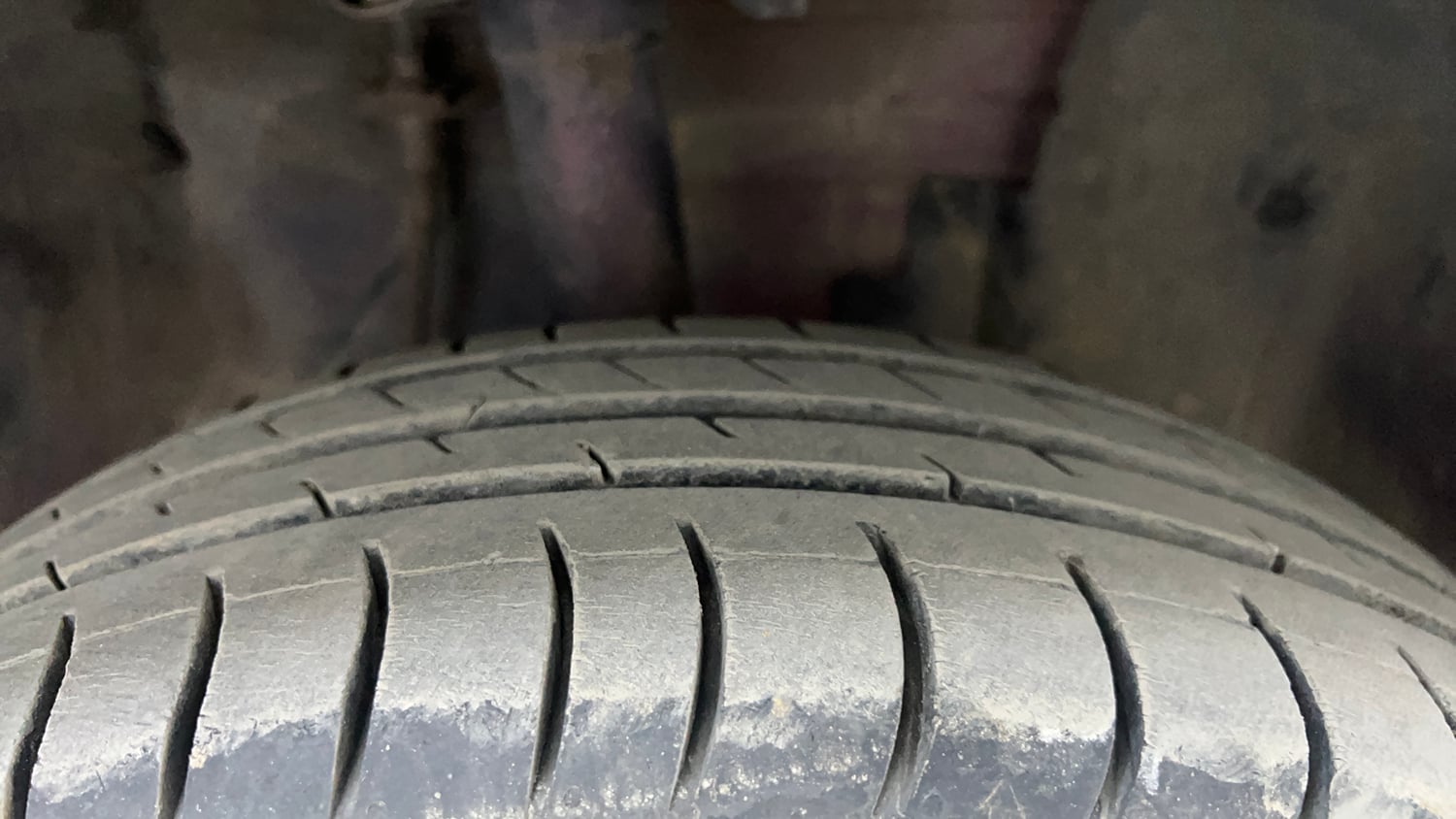 Used 2016 Datsun GO T Petrol Manual tyres RIGHT FRONT TYRE TREAD VIEW