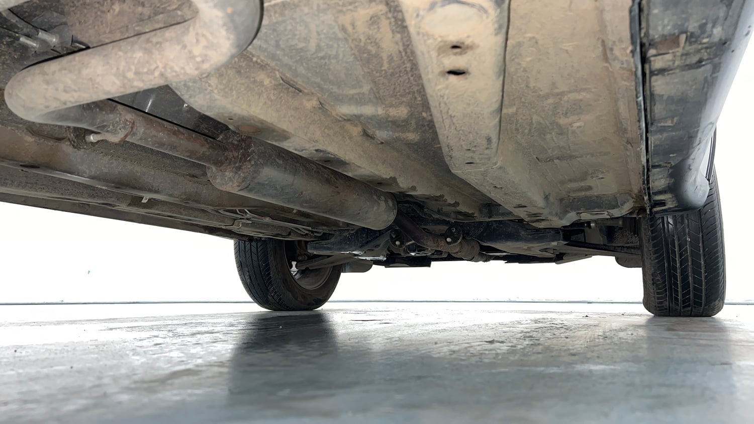 Used 2026 Tata Nexon Fearless + A PS DCA DK 1.2 Petrol Automatic extra REAR RIGHT UNDERBODY VIEW