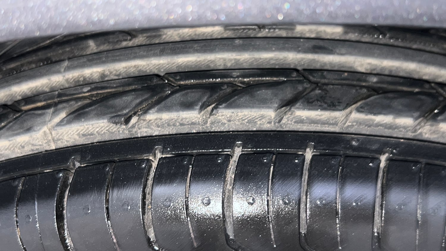 Used 2015 Hyundai Grand i10 Sportz 1.2 Kappa VTVT Petrol Manual tyres LEFT FRONT TYRE TREAD VIEW