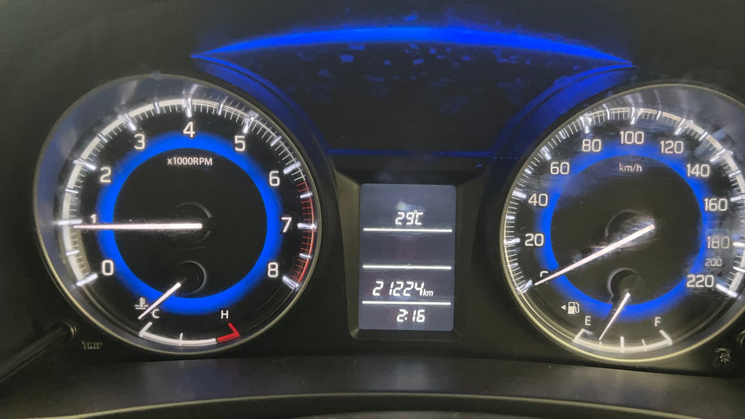 Used 2018 Maruti Suzuki Baleno Delta 1.2 Petrol Manual interior CLUSTERMETER VIEW