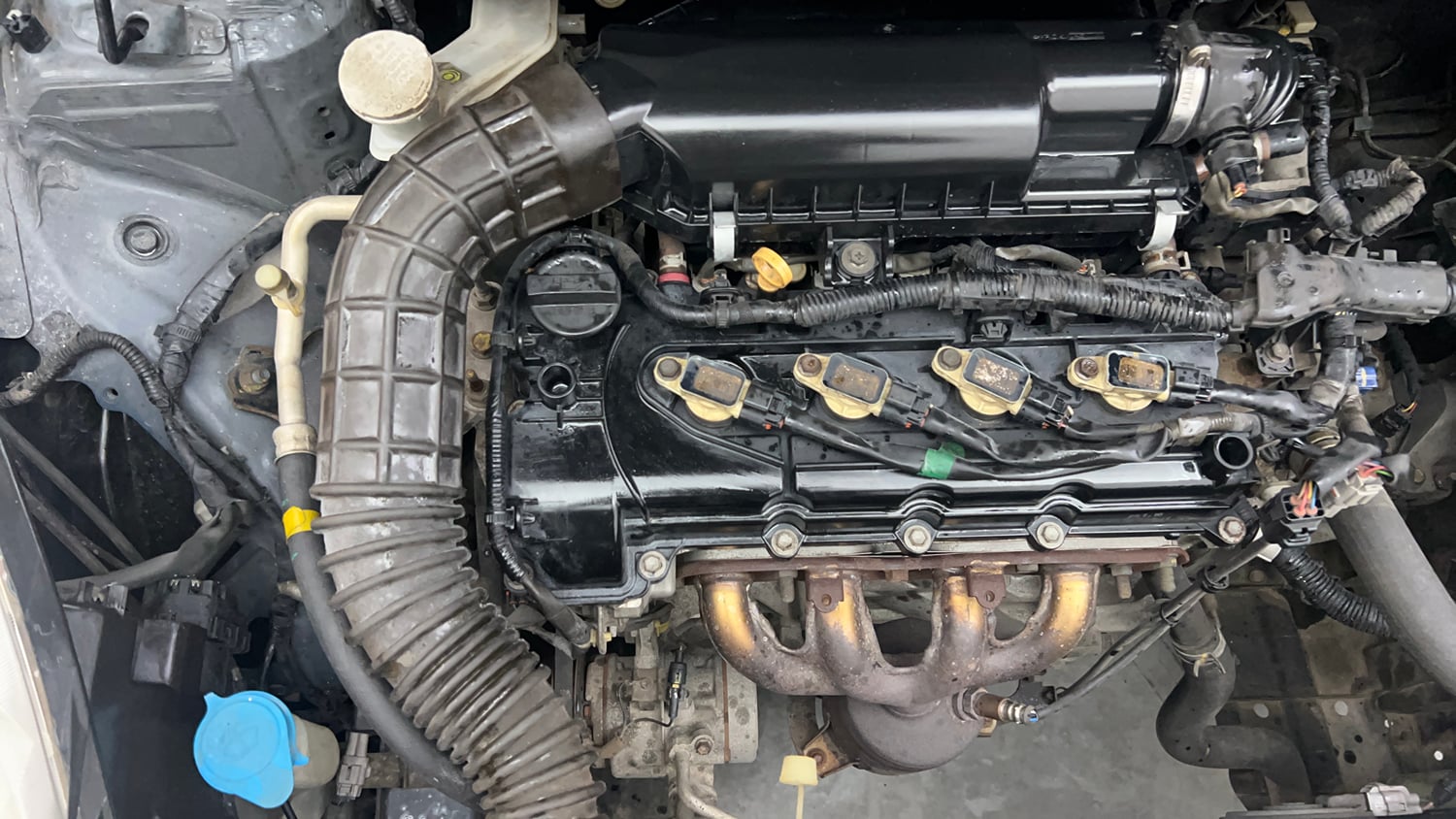 Used 2016 Maruti Suzuki Baleno Zeta 1.2 Petrol Manual engine ENGINE RIGHT SIDE VIEW