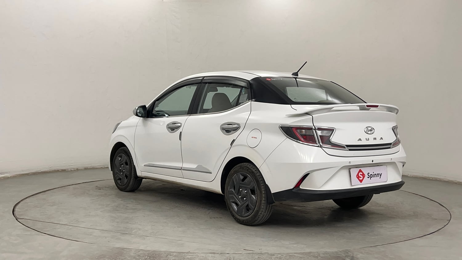 Used 2022 Hyundai Aura S 1.2 AMT Petrol Petrol Automatic exterior LEFT REAR CORNER VIEW
