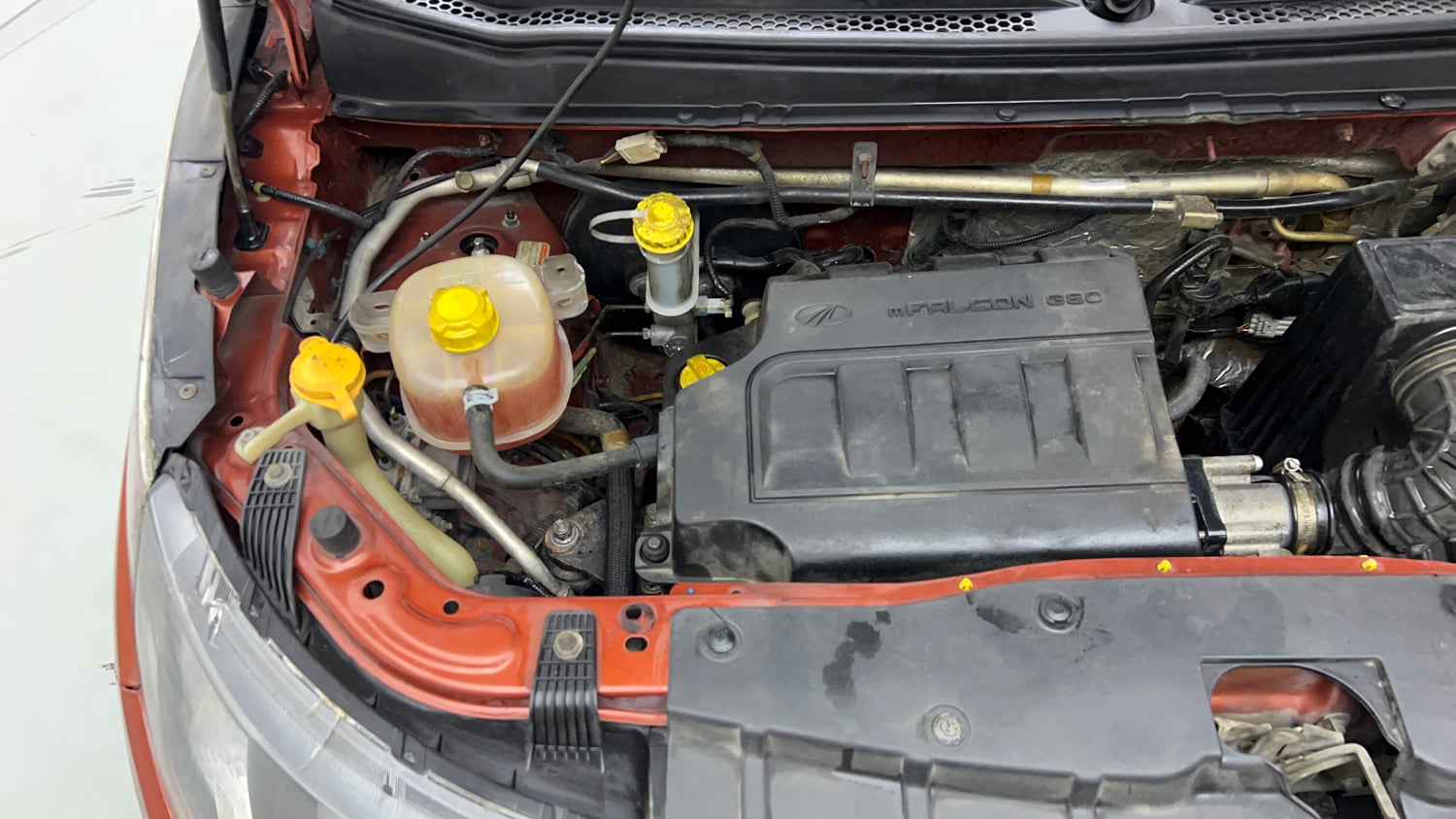 Used 2017 Mahindra KUV100 K4 6 STR Petrol Manual engine ENGINE RIGHT SIDE VIEW