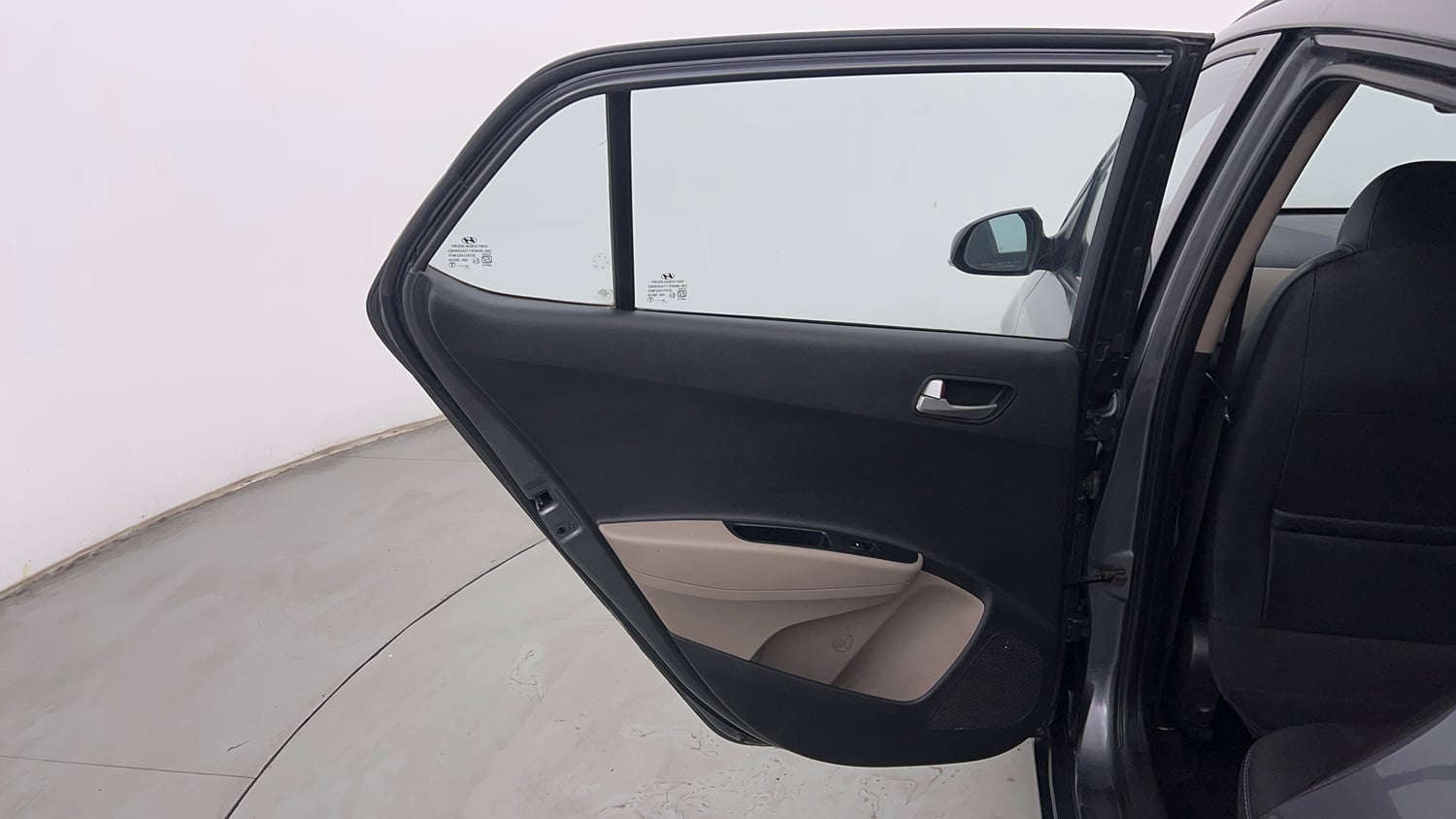 Used 2015 Hyundai Grand i10 Sportz 1.2 Kappa VTVT Petrol Manual interior LEFT REAR DOOR OPEN VIEW