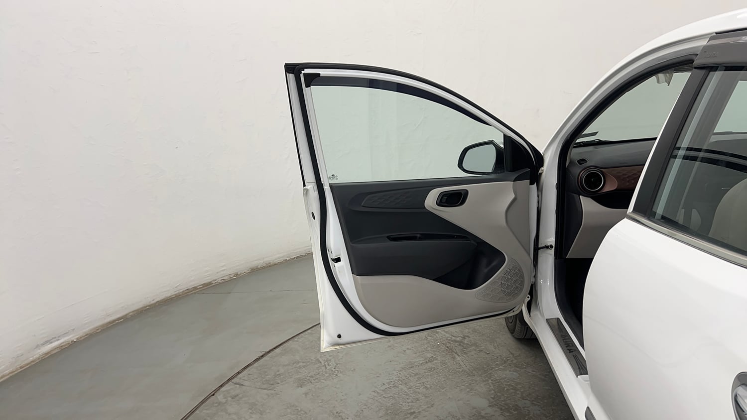 Used 2022 Hyundai Aura S 1.2 AMT Petrol Petrol Automatic interior LEFT FRONT DOOR OPEN VIEW
