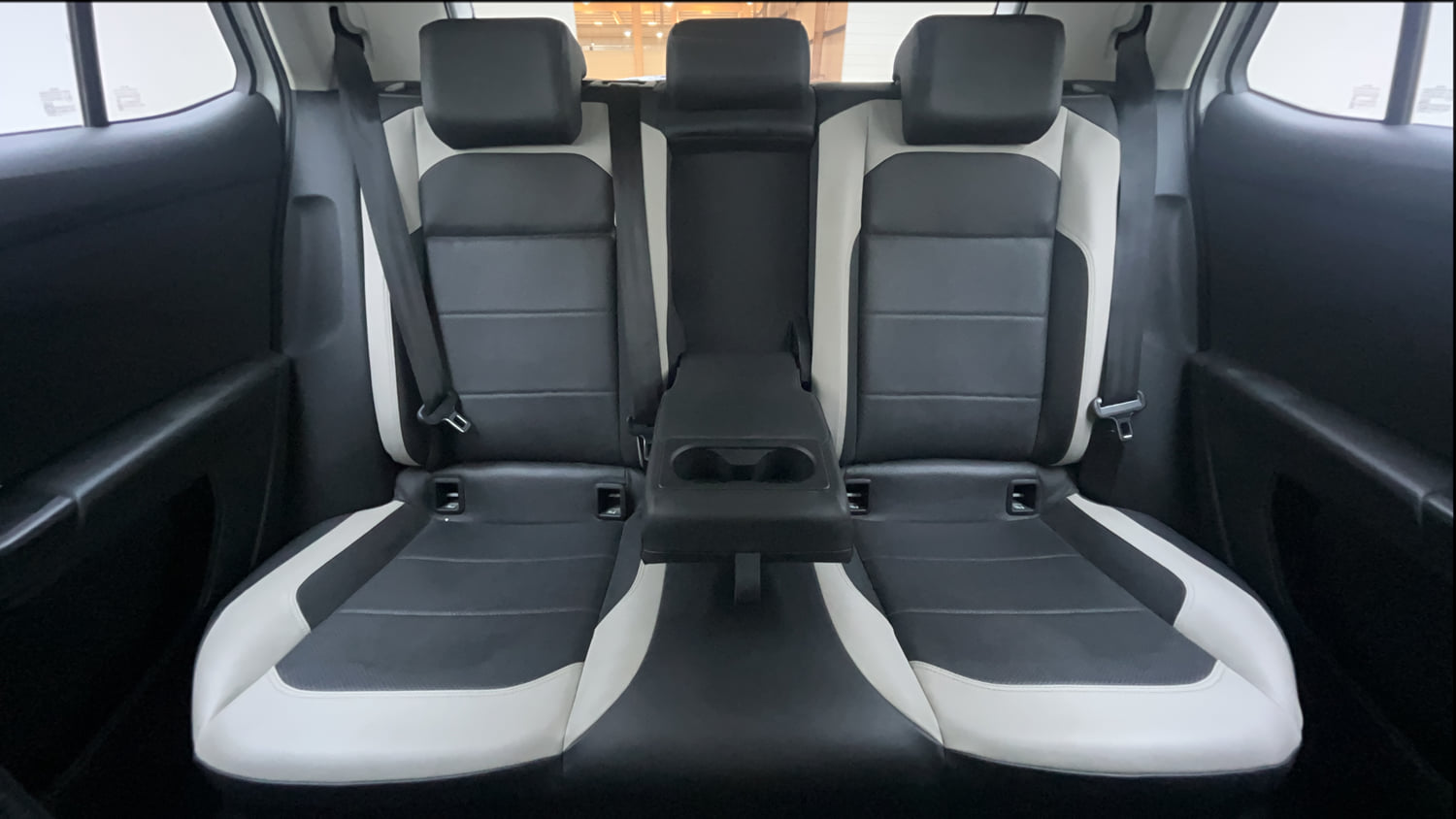 Used 2022 Volkswagen Taigun Topline 1.0 TSI AT Petrol Automatic interior REAR SEAT CONDITION VIEW