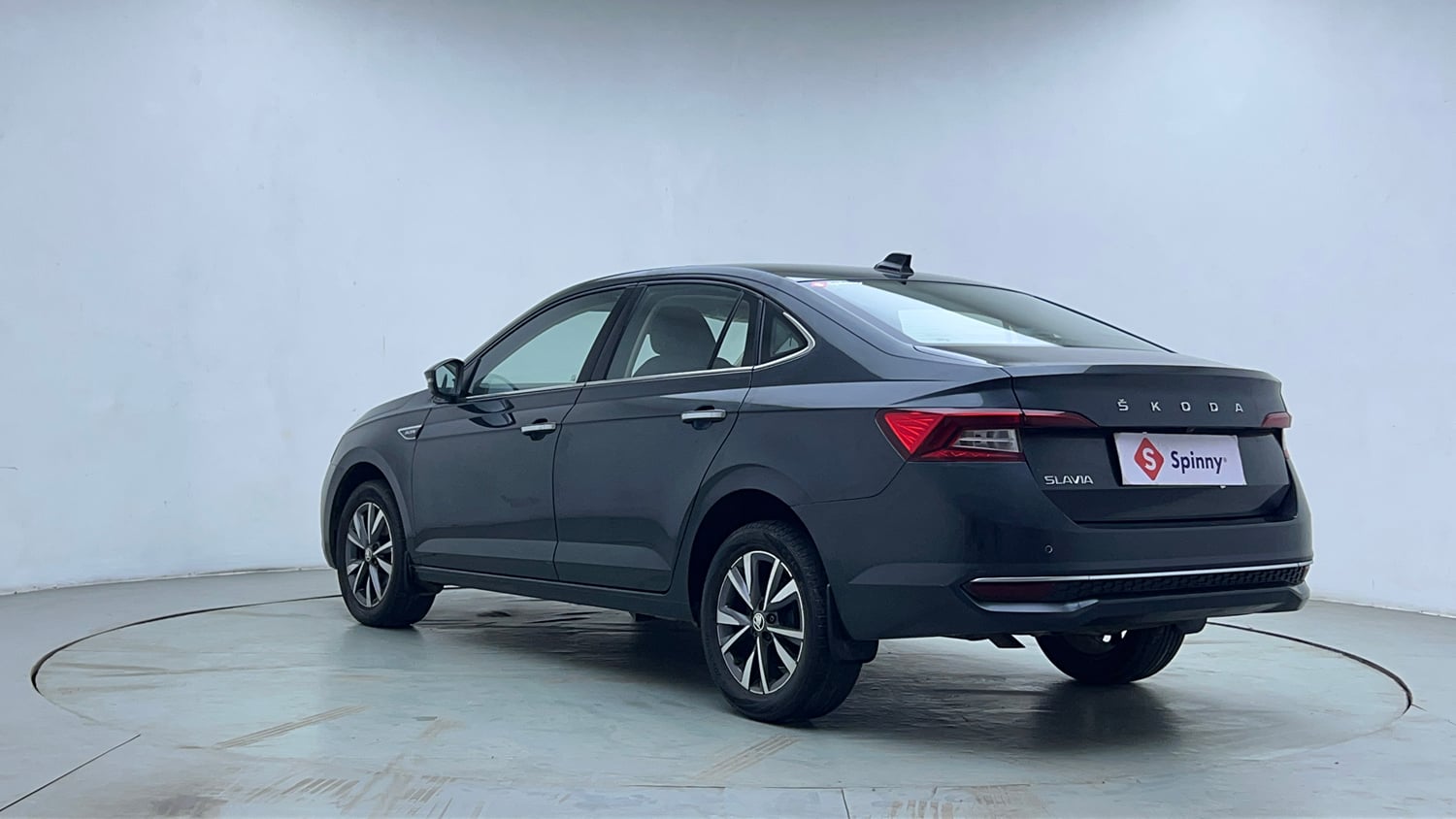 Used 2023 Skoda Slavia Style 1.0L TSI AT Petrol Automatic exterior LEFT REAR CORNER VIEW