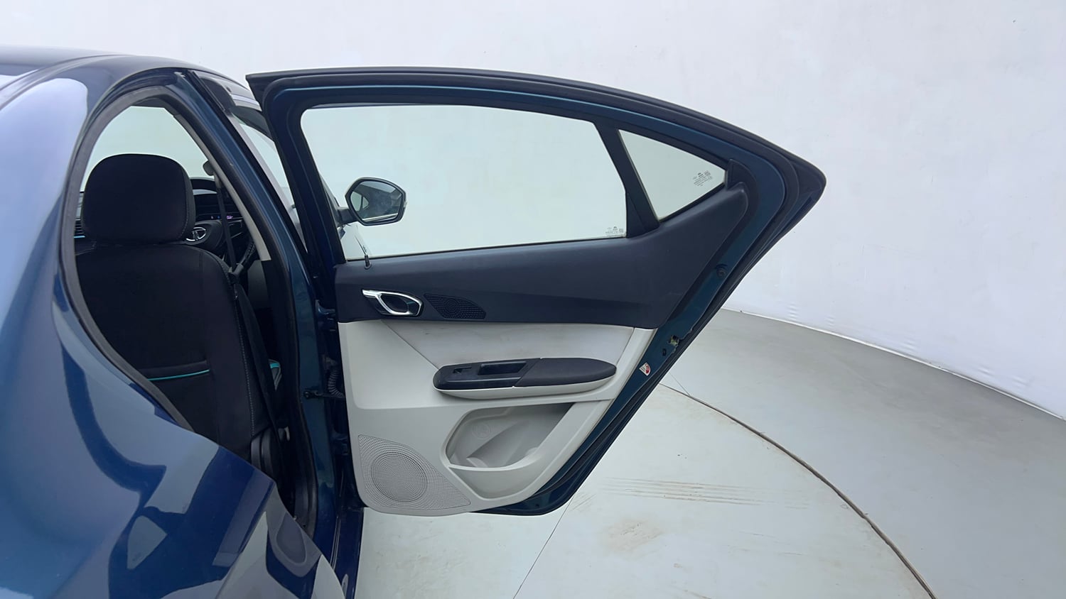 Used 2022 Tata Tigor EV XZ Plus Electric Automatic interior RIGHT REAR DOOR OPEN VIEW
