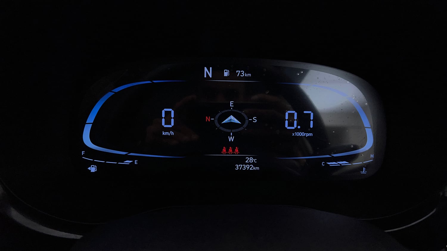 Used 2023 Hyundai Exter SX (O) Connect 1.2 AMT Petrol Automatic interior CLUSTERMETER VIEW