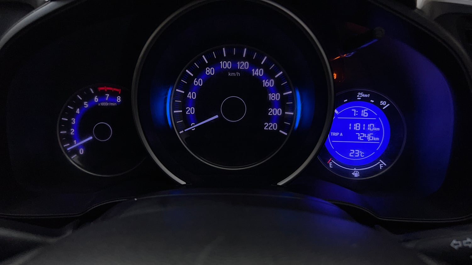 Used 2021 Honda WR-V VX MT Petrol Petrol Manual interior CLUSTERMETER VIEW