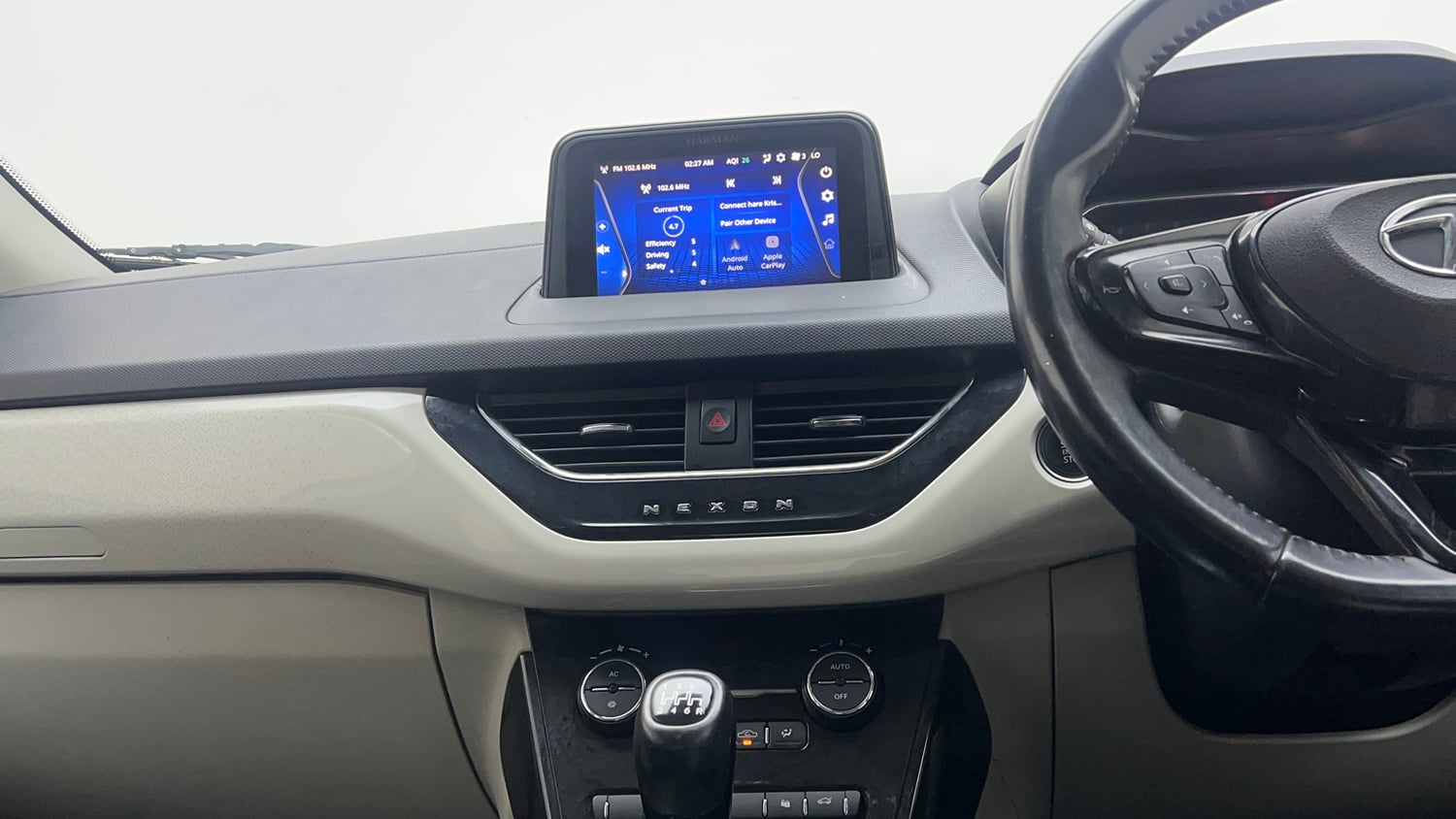 Used 2023 Tata Nexon XZ Plus (S) Petrol Manual interior MUSIC SYSTEM & AC CONTROL VIEW