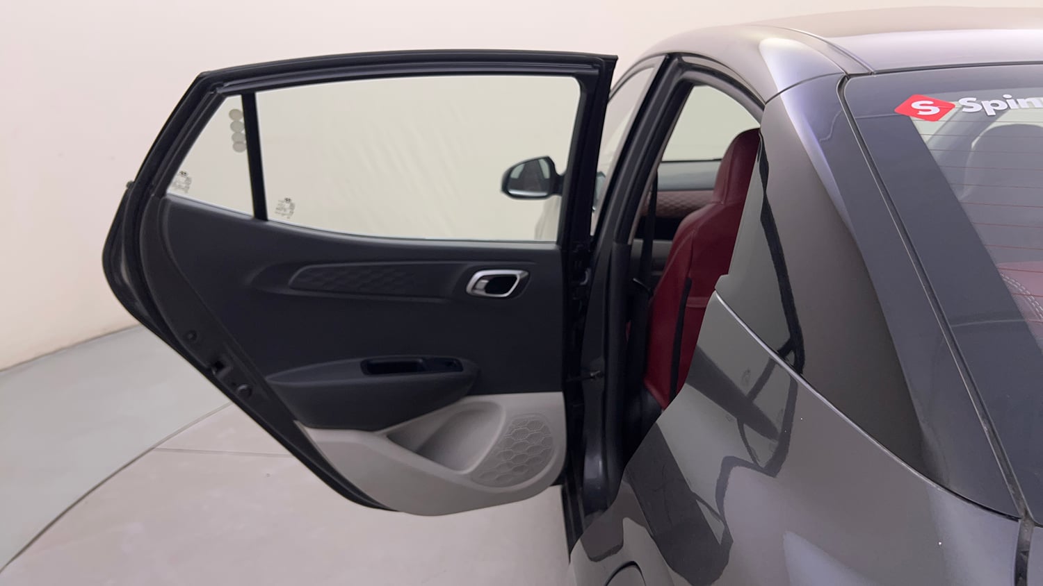 Used 2020 Hyundai Aura SX 1.2 (O) Petrol Petrol Manual interior LEFT REAR DOOR OPEN VIEW