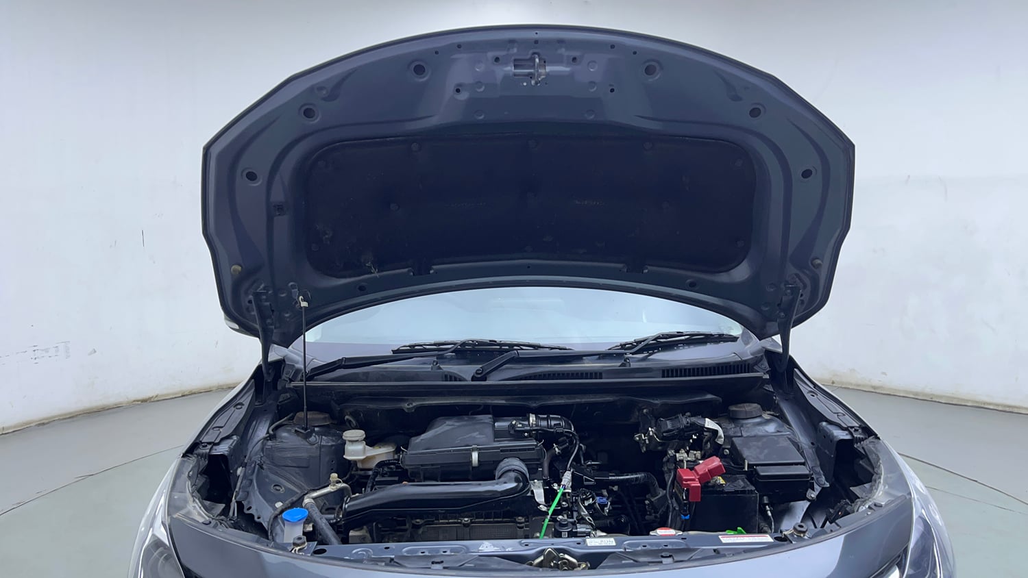 Used 2024 Maruti Suzuki Baleno Delta MT Petrol Manual engine ENGINE & BONNET OPEN FRONT VIEW