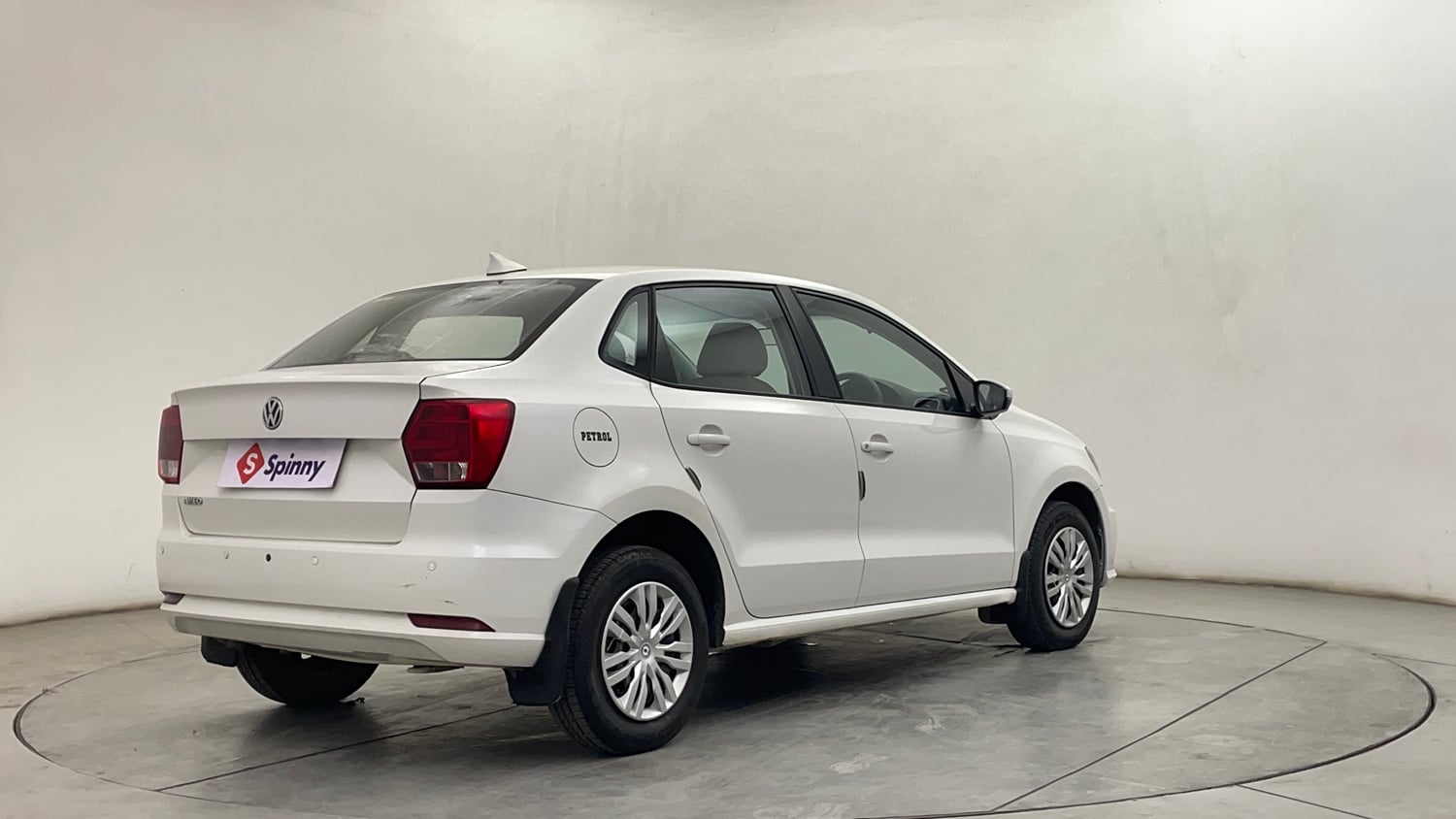 Used 2019 Volkswagen Ameo Trendline 1.0L (P) Petrol Manual exterior RIGHT REAR CORNER VIEW