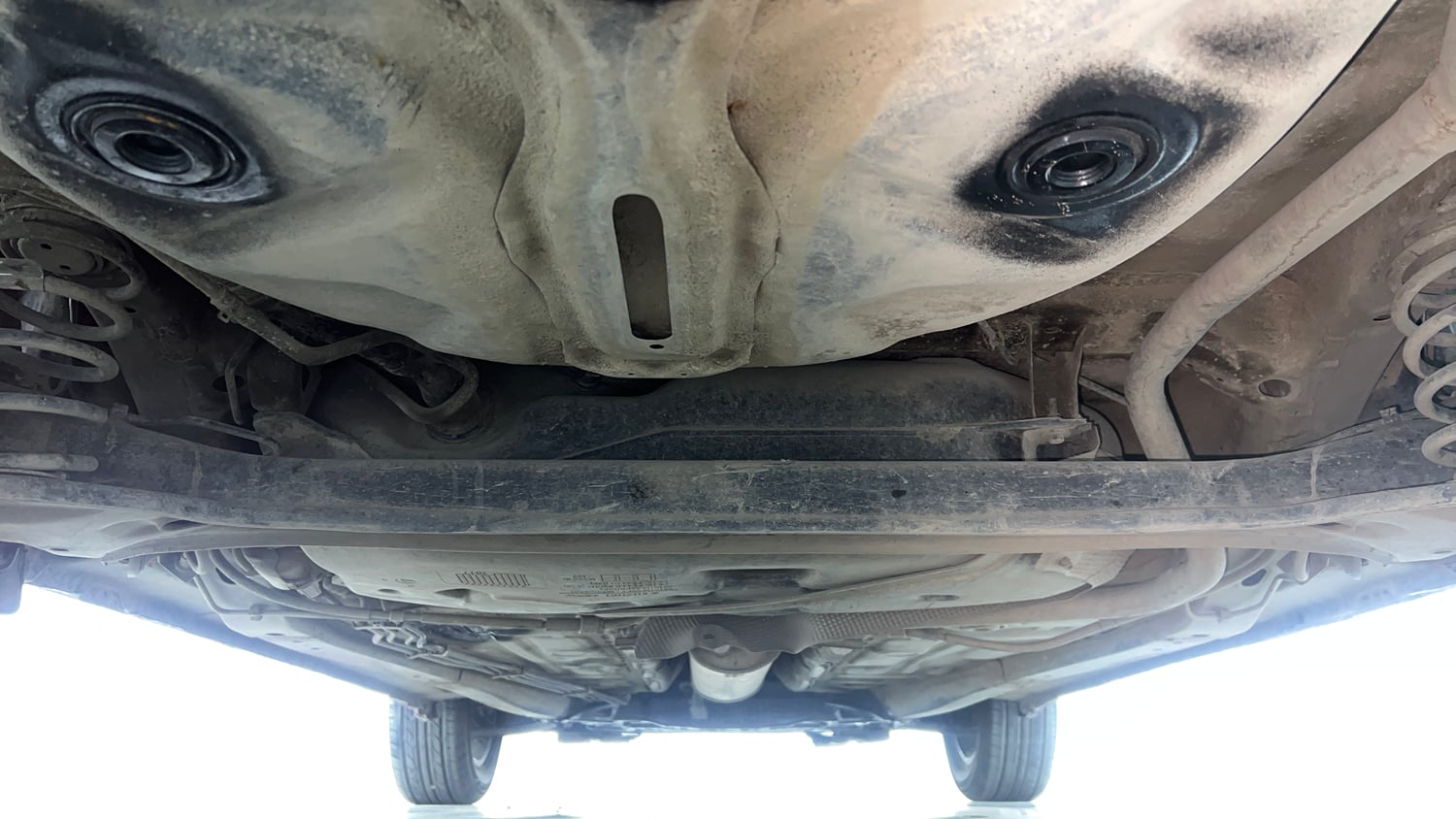Used 2017 Maruti Suzuki Dzire VXi Petrol Manual extra REAR UNDERBODY VIEW (TAKEN FROM REAR)