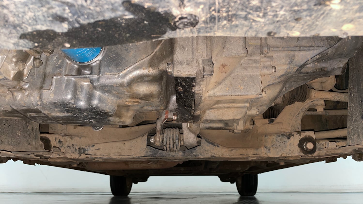 Used 2014 Honda City V Petrol Manual extra FRONT LEFT UNDERBODY VIEW