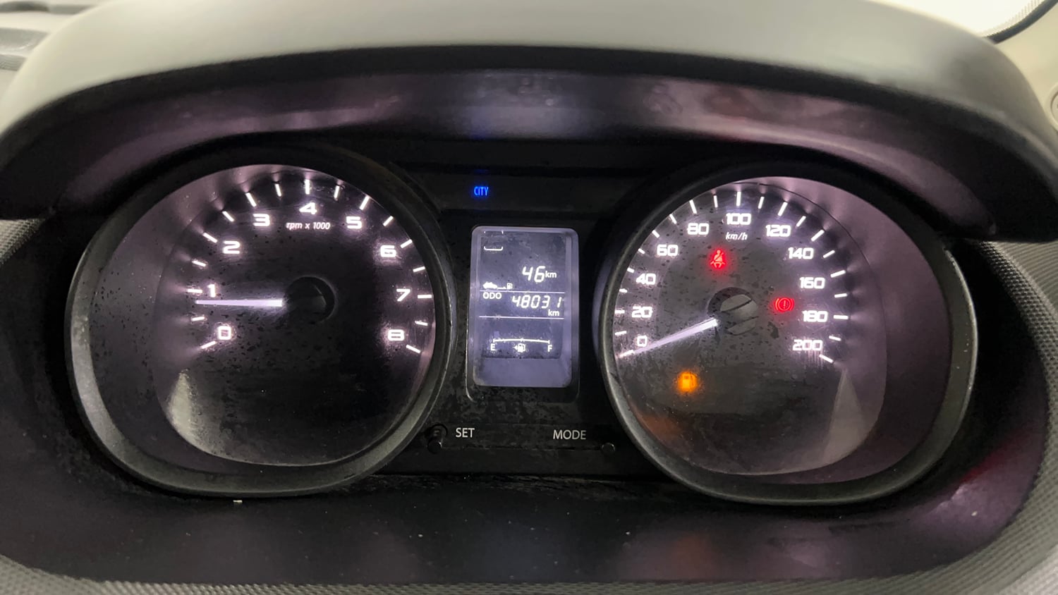 Used 2017 Tata Tiago Revotron XT Petrol Manual interior CLUSTERMETER VIEW