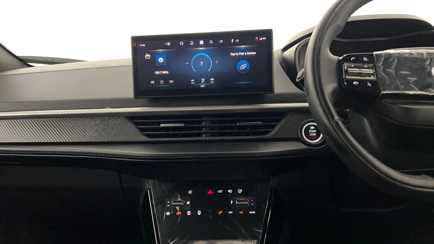 Used 2026 Tata Nexon Fearless + A PS DCA DK 1.2 Petrol Automatic interior MUSIC SYSTEM & AC CONTROL VIEW