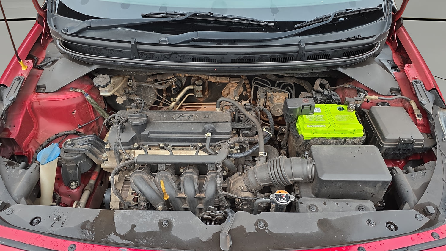 Used 2018 Hyundai Elite i20 Asta 1.2 Dual Tone Petrol Manual engine ENGINE & BONNET OPEN FRONT VIEW