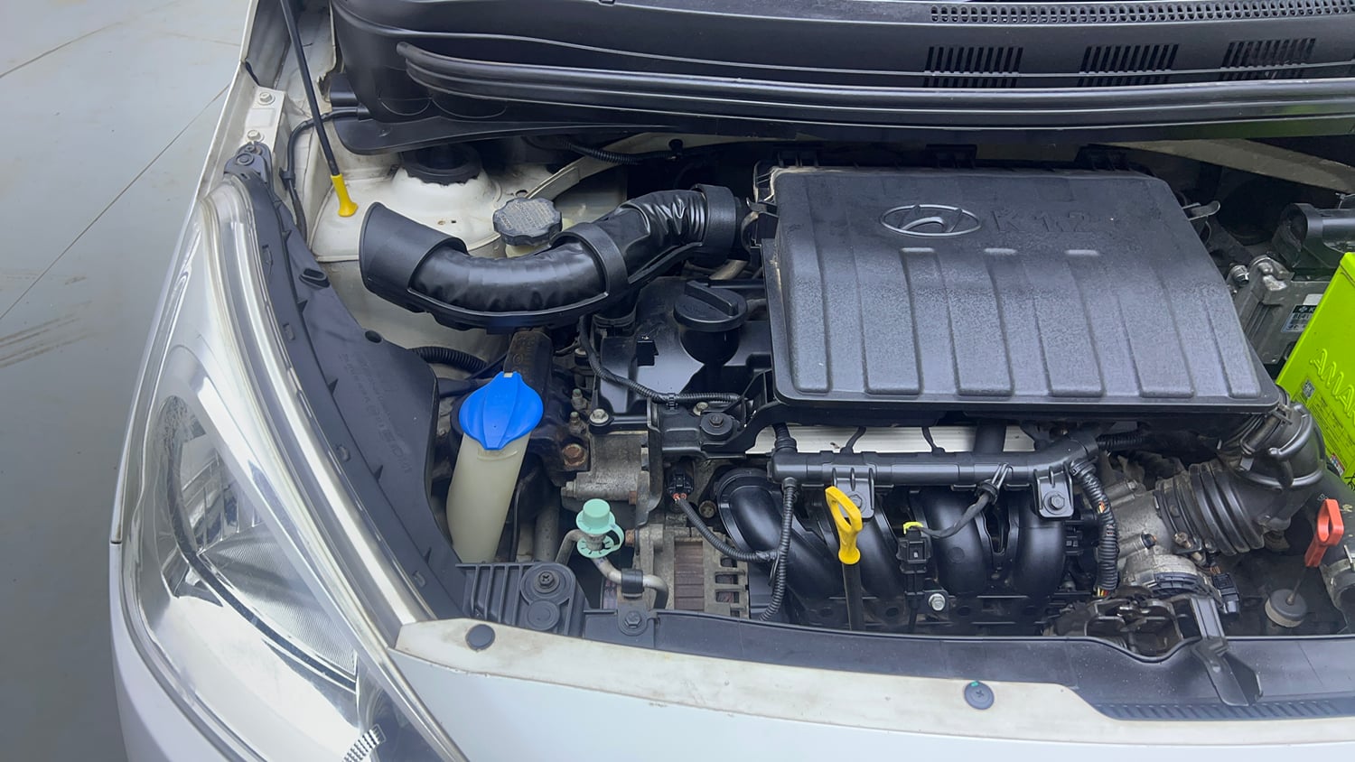 Used 2016 Hyundai Grand i10 Asta AT 1.2 Kappa VTVT Petrol Automatic engine ENGINE RIGHT SIDE VIEW