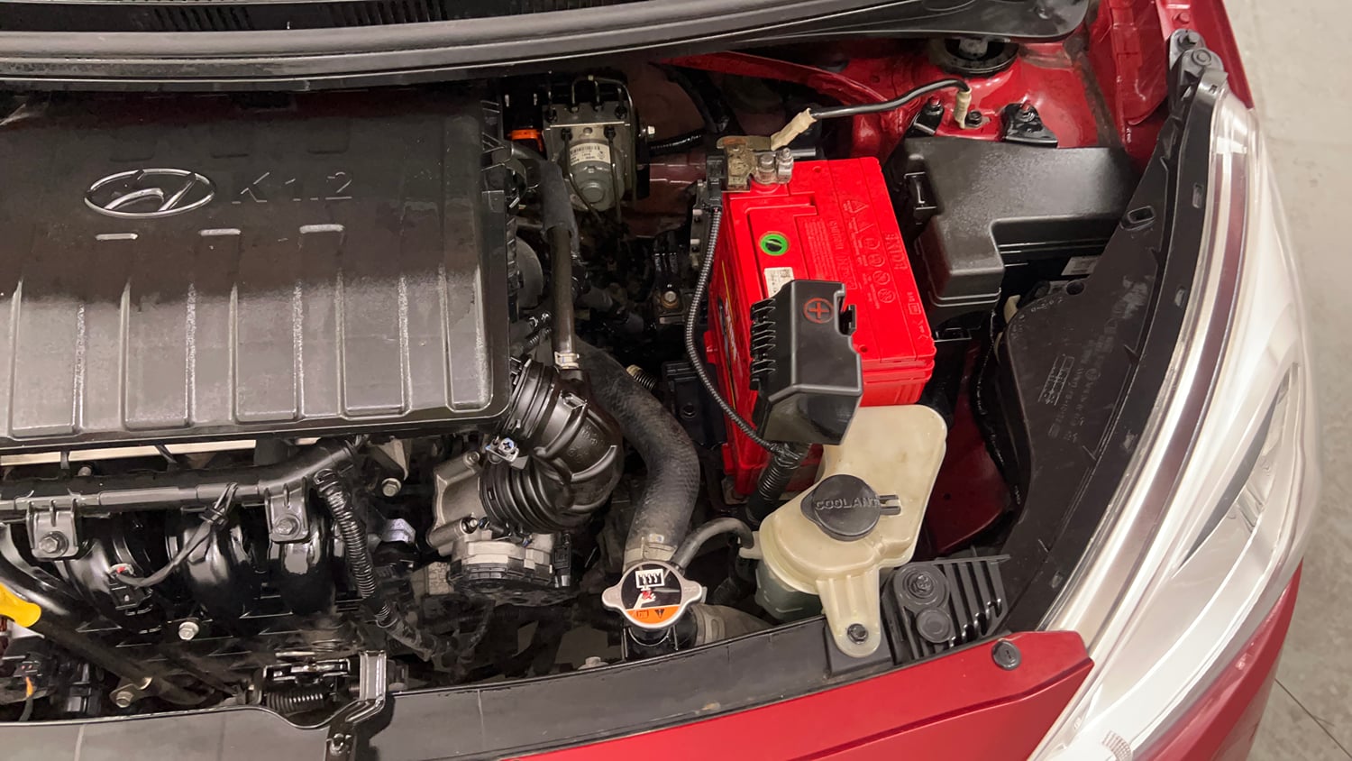 Used 2018 Hyundai Grand i10 Asta 1.2 Kappa VTVT Petrol Manual engine ENGINE LEFT SIDE VIEW