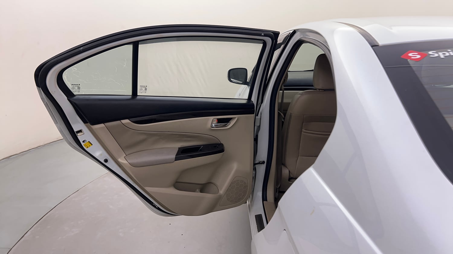 Used 2016 Maruti Suzuki Ciaz ZDi+ SHVS Diesel Manual interior LEFT REAR DOOR OPEN VIEW