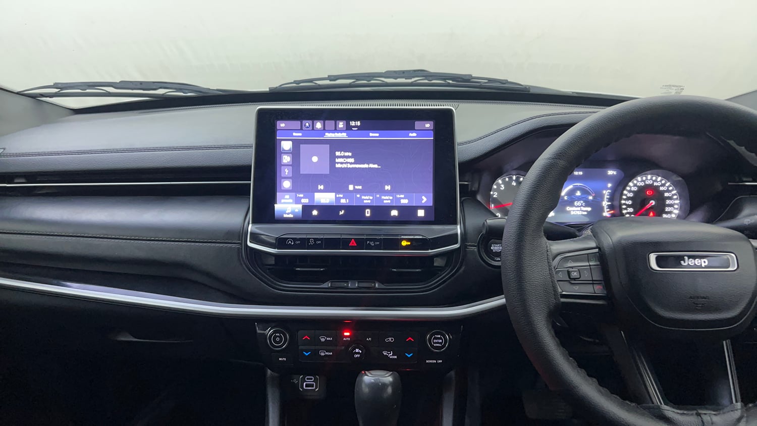 Used 2022 Jeep Compass 5th Anniversary Edition 1.4 Petrol DCT Petrol Automatic interior MUSIC SYSTEM & AC CONTROL VIEW