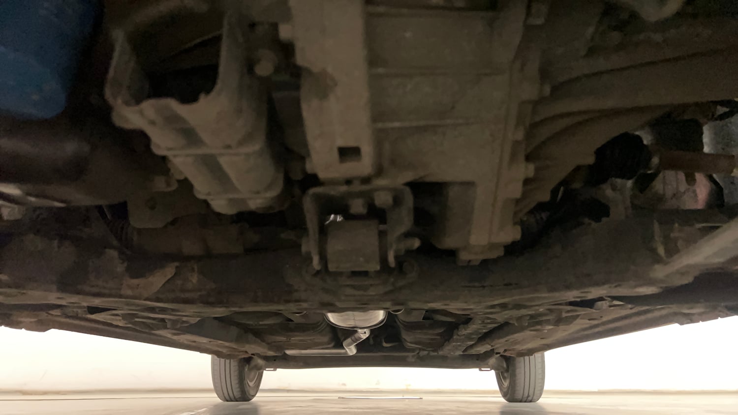 Used 2018 Hyundai Grand i10 Asta 1.2 Kappa VTVT Petrol Manual extra FRONT LEFT UNDERBODY VIEW