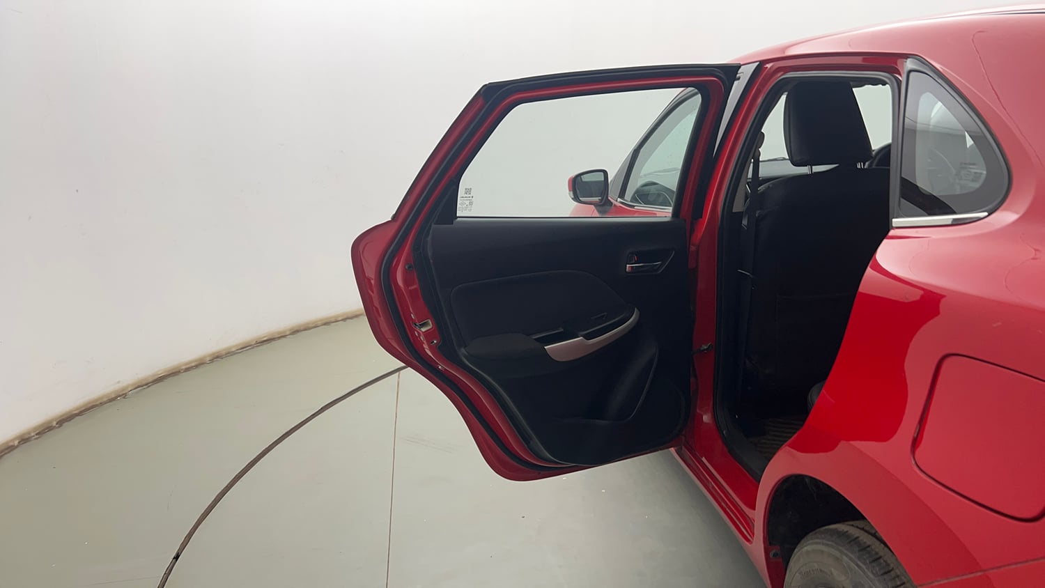Used 2018 Maruti Suzuki Baleno Delta 1.2 Petrol Manual interior LEFT REAR DOOR OPEN VIEW