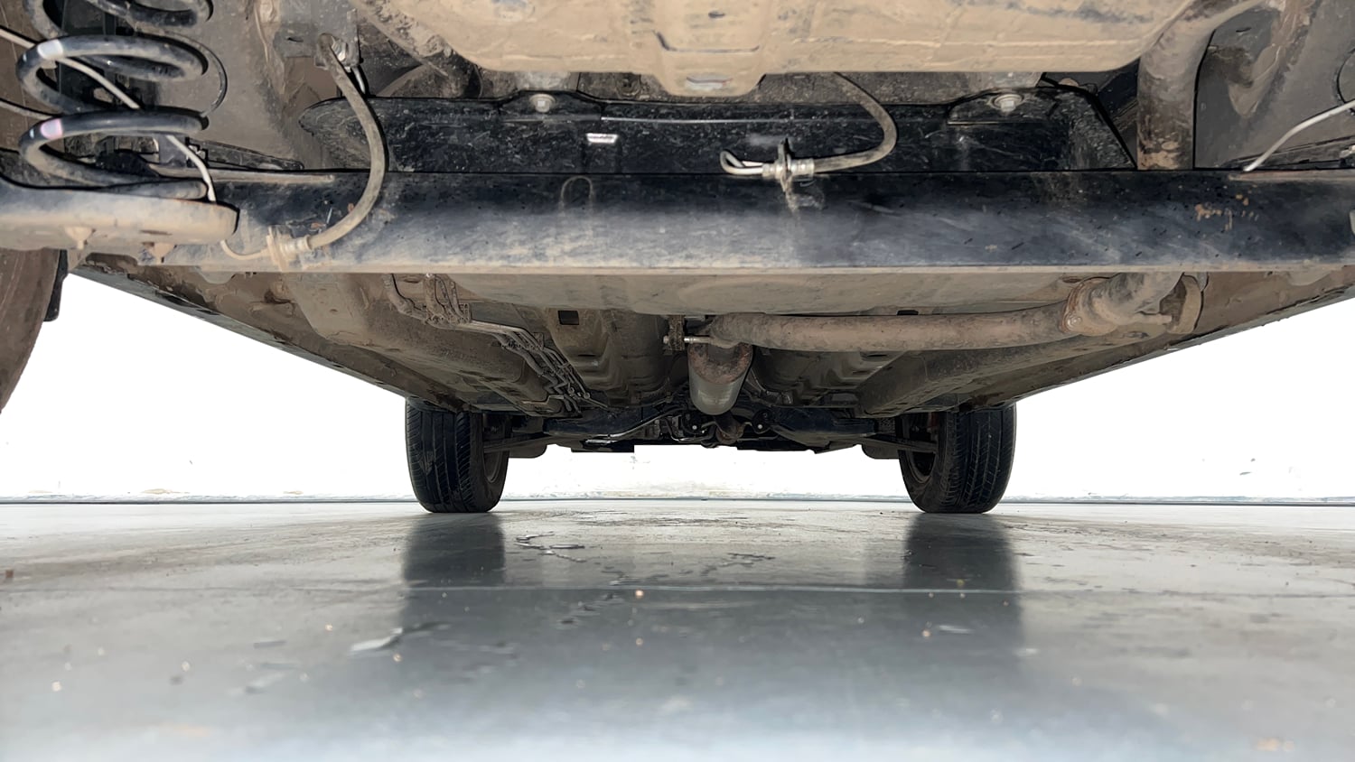 Used 2026 Tata Nexon Fearless + A PS DCA DK 1.2 Petrol Automatic extra REAR UNDERBODY VIEW (TAKEN FROM REAR)