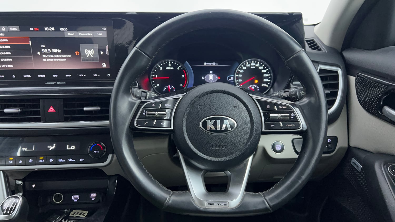 Used 2020 Kia Seltos HTX Plus 1.5 Diesel Diesel Manual interior STEERING VIEW