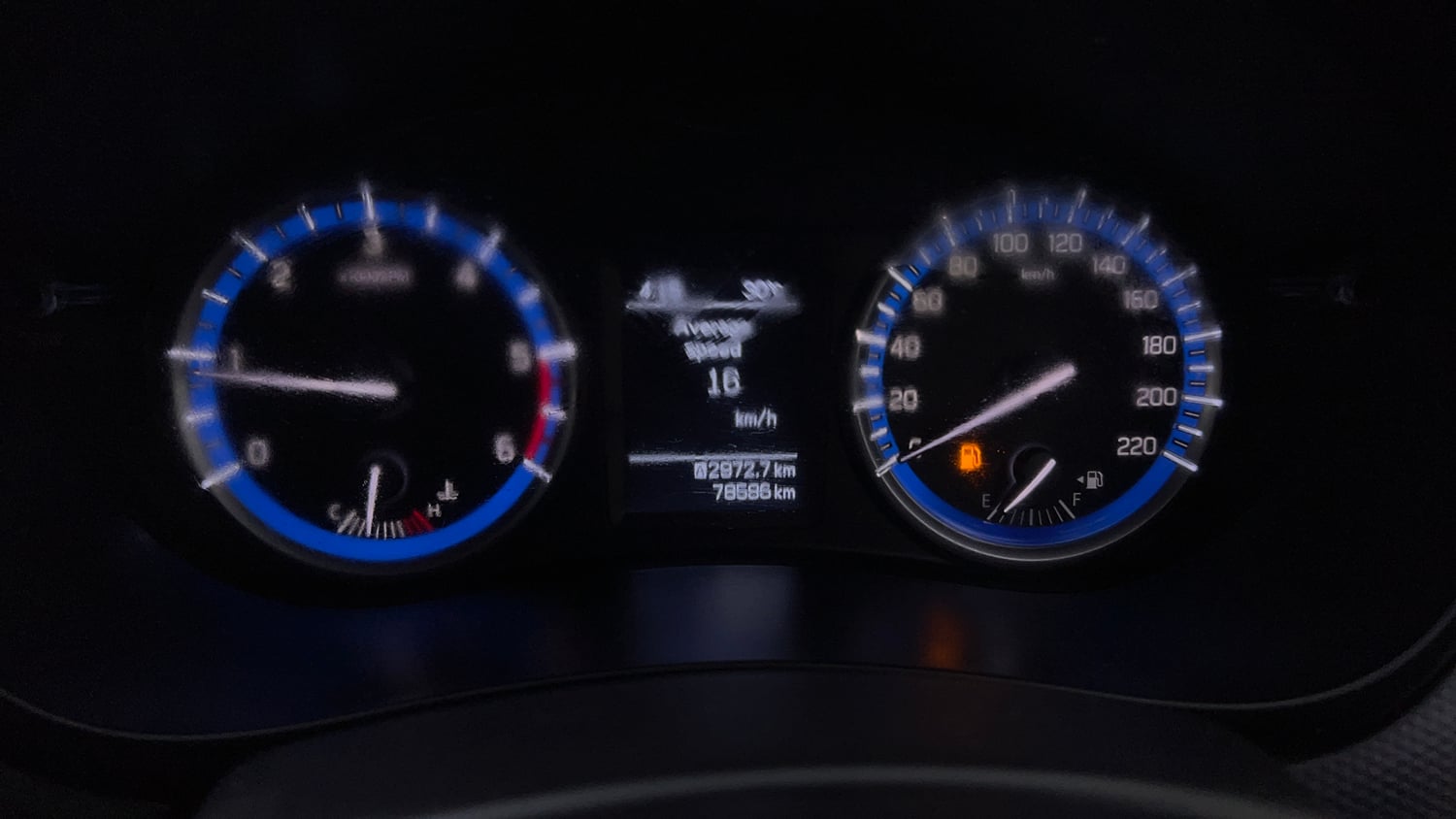 Used 2016 Maruti Suzuki S-Cross Zeta 1.3 Diesel Manual interior CLUSTERMETER VIEW