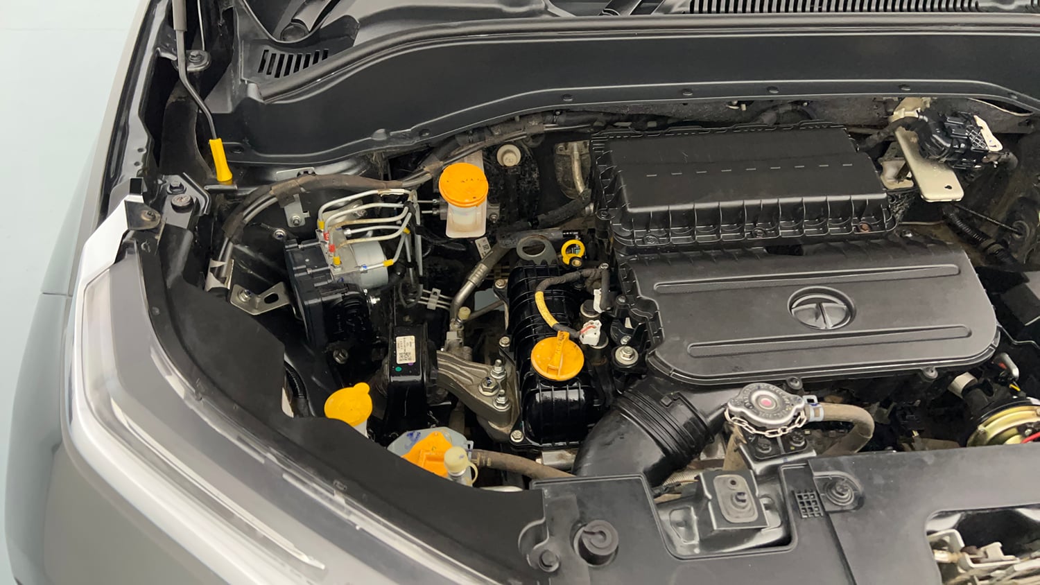 Used 2022 Tata Punch Creative Dual Tone Petrol Manual engine ENGINE RIGHT SIDE VIEW