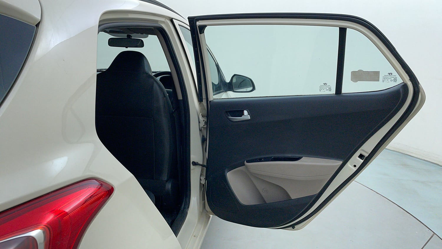 Used 2013 Hyundai Grand i10 Sportz 1.2 Kappa VTVT Petrol Manual interior RIGHT REAR DOOR OPEN VIEW