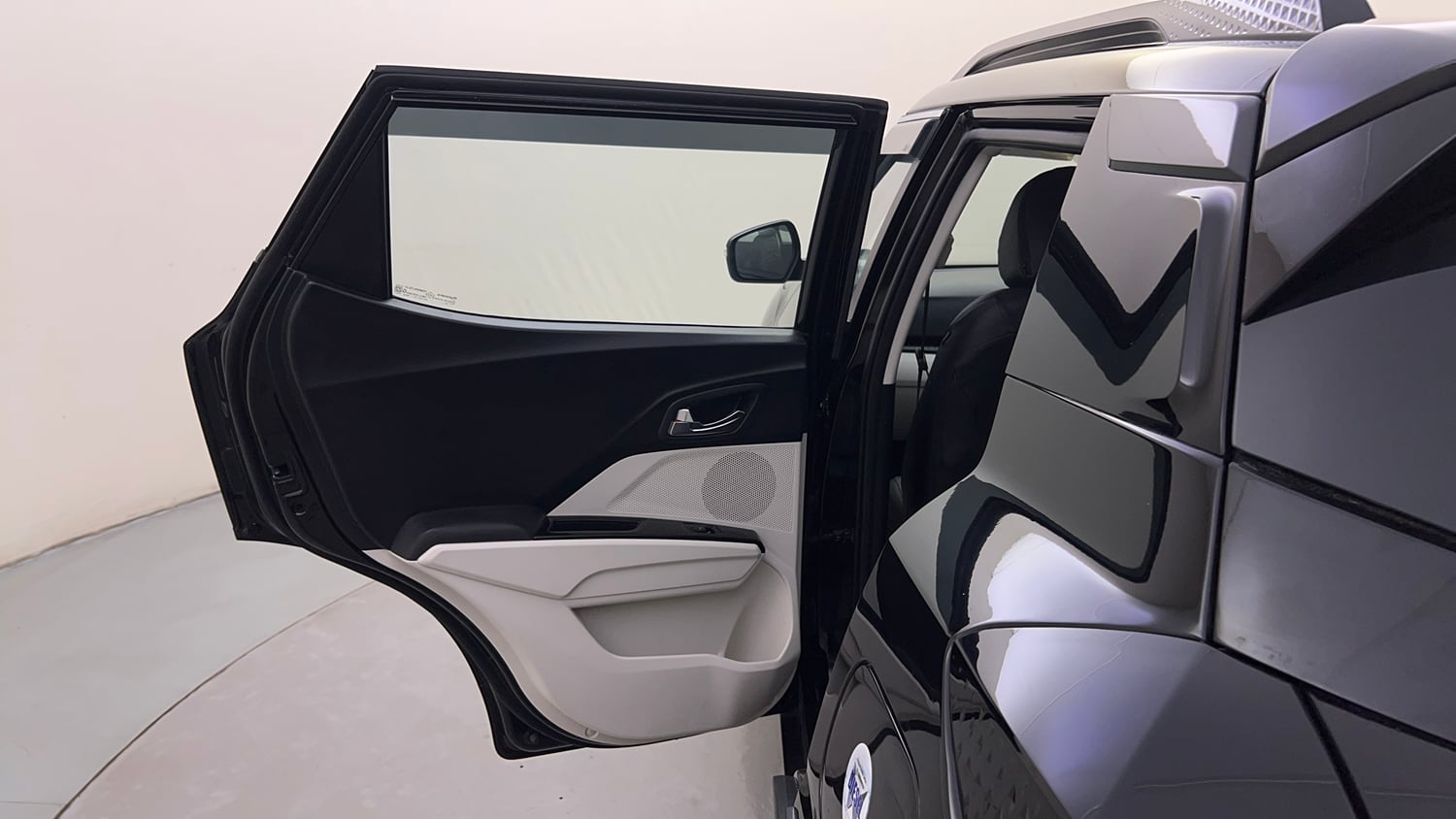 Used 2025 Mahindra XUV 3XO AX5 1.5 Diesel Autoshift Plus Diesel Automatic interior LEFT REAR DOOR OPEN VIEW
